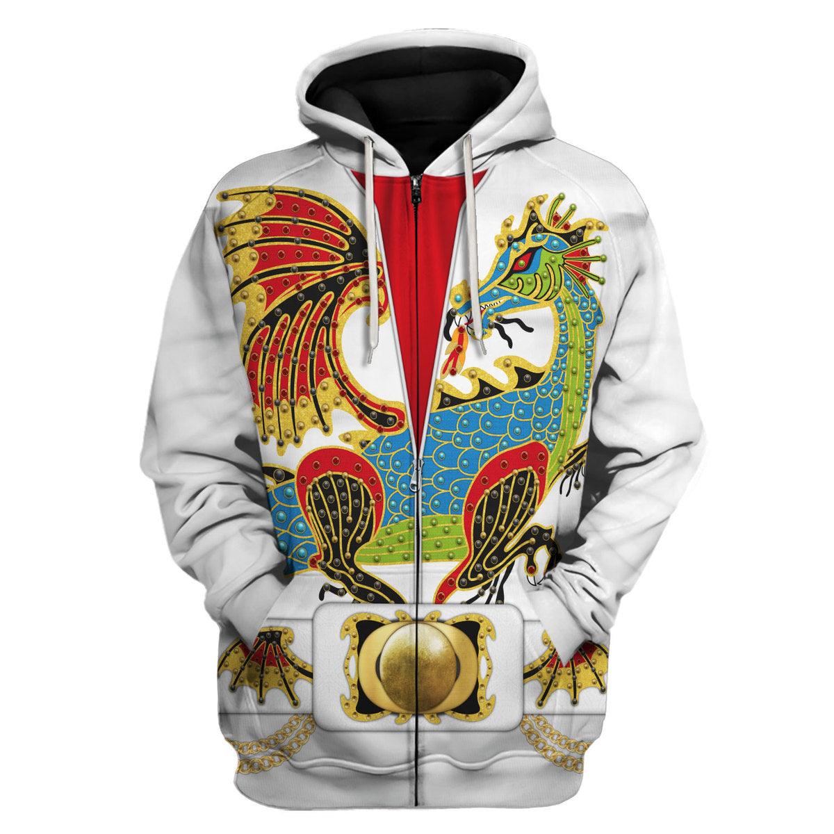 Gearhomie Elvis Presley The Dragon Outfit Costume Hoodie Sweatshirt T-Shirt Sweatpants - Gearhomie.com