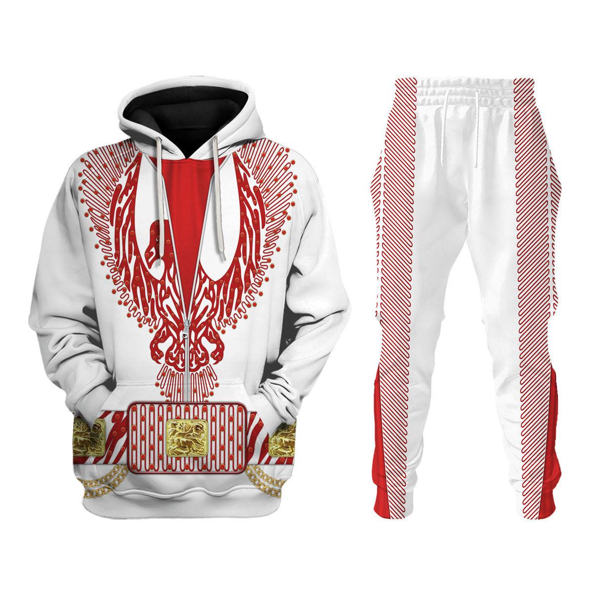 Gearhomie Elvis Red Phoenix Suit Costume Hoodie Sweatshirt T-Shirt Sweatpants - Gearhomie.com
