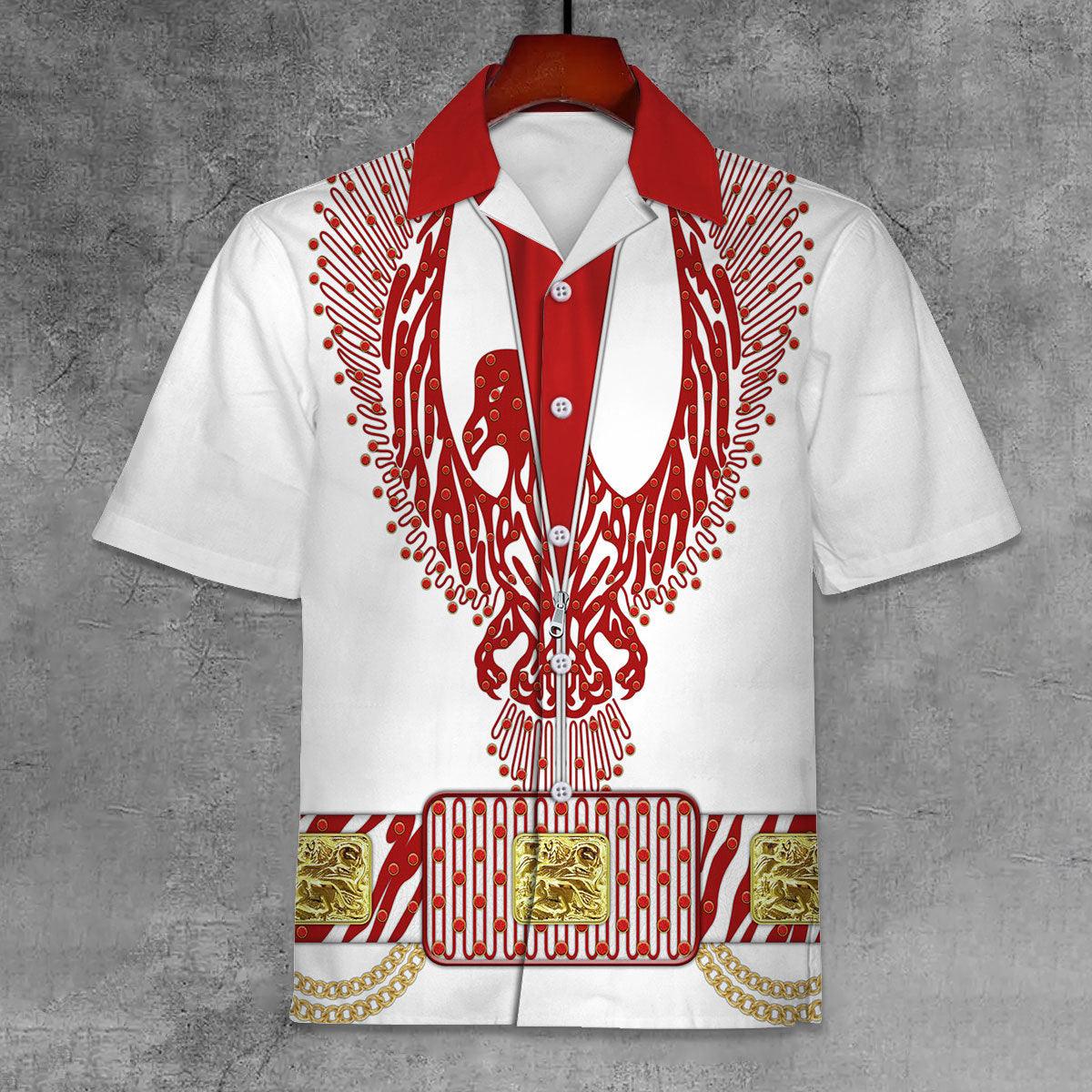 Gearhomie Elvis Red Phoenix Unisex Hawaii Shirt - Gearhomie.com