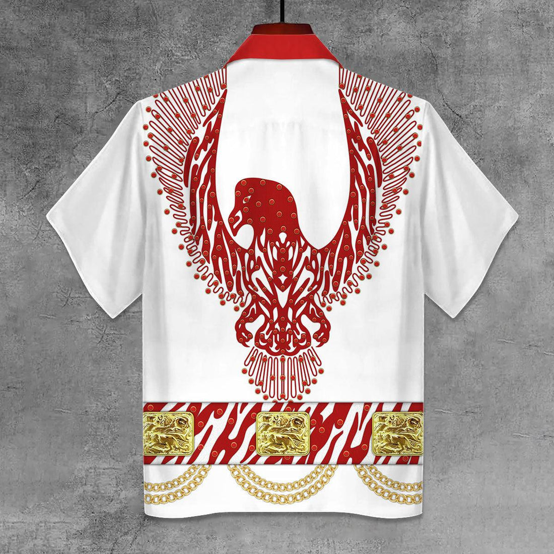 Gearhomie Elvis Red Phoenix Unisex Hawaii Shirt - Gearhomie.com
