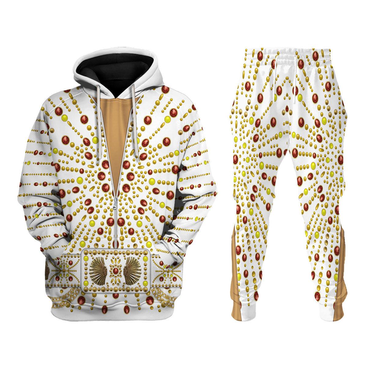 Gearhomie Elvis Sunburst Costume Hoodie Sweatshirt T-Shirt Sweatpants - Gearhomie.com