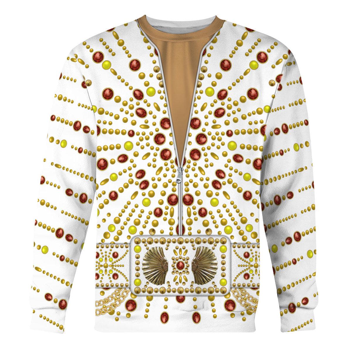 Gearhomie Elvis Sunburst Costume Hoodie Sweatshirt T-Shirt Sweatpants - Gearhomie.com