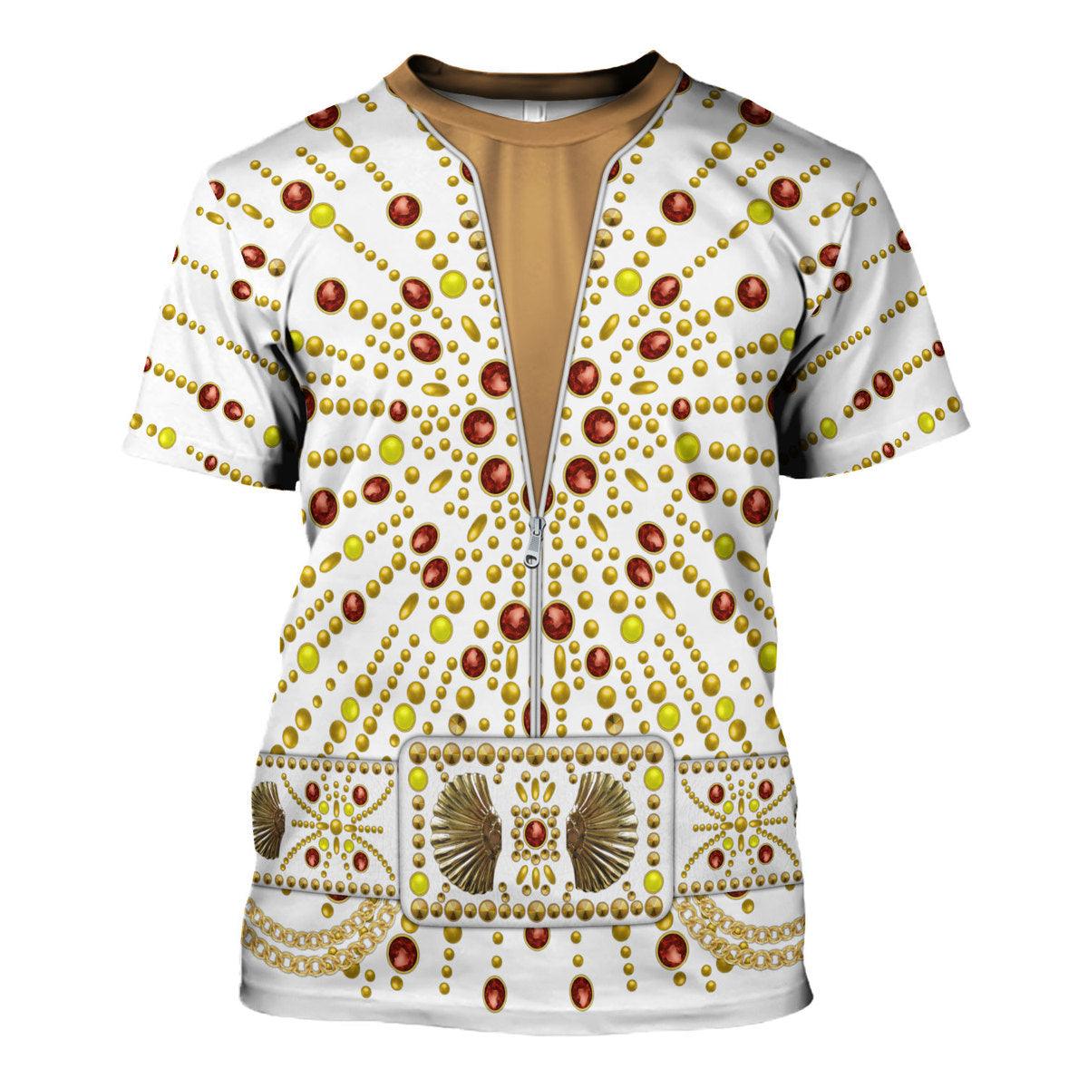 Gearhomie Elvis Sunburst Costume Hoodie Sweatshirt T-Shirt Sweatpants - Gearhomie.com