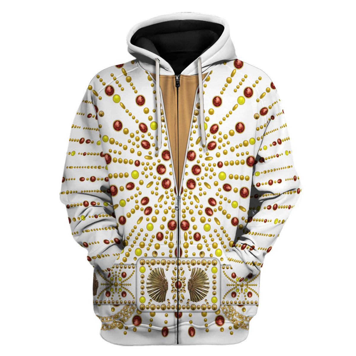 Gearhomie Elvis Sunburst Costume Hoodie Sweatshirt T-Shirt Sweatpants - Gearhomie.com