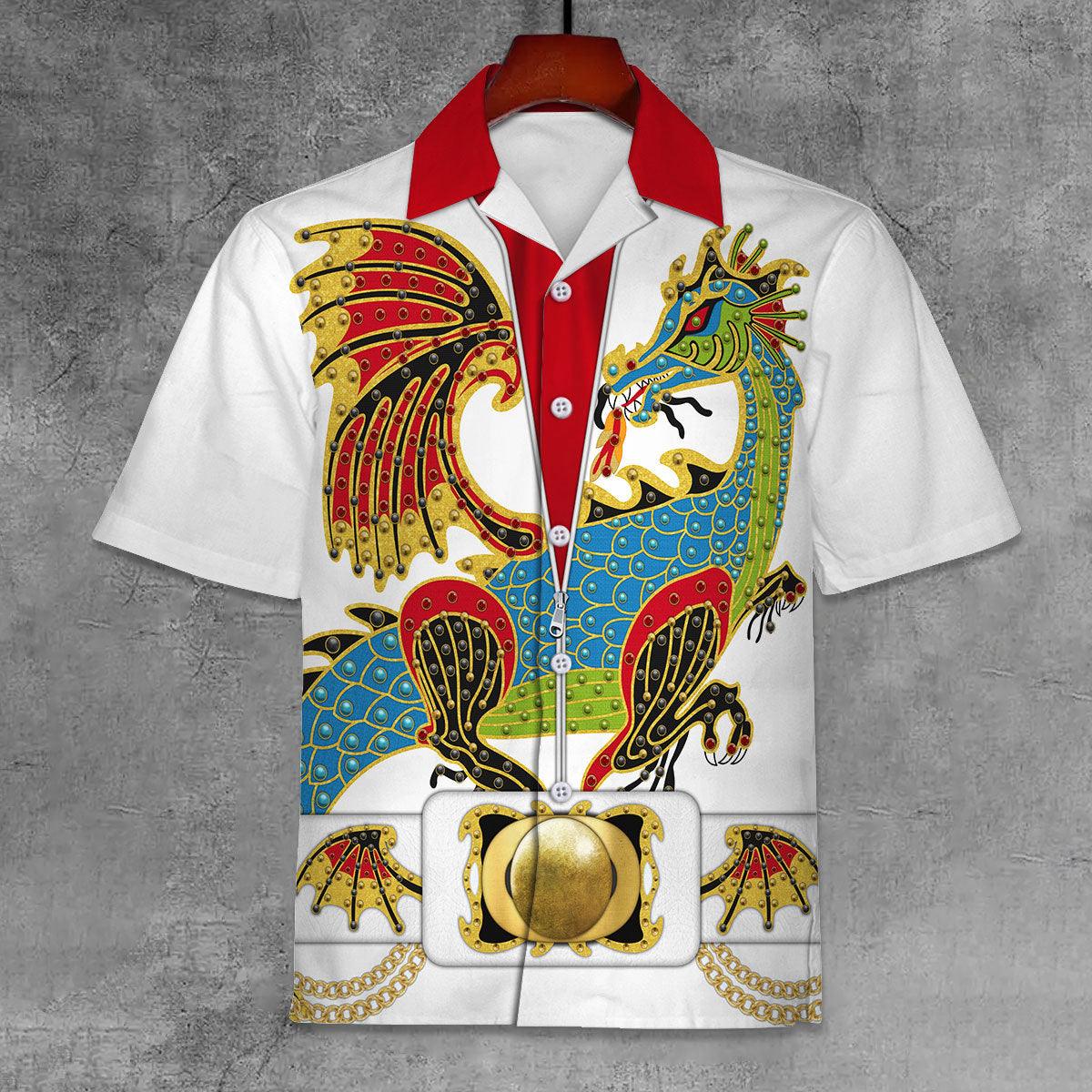 Gearhomie Elvis The Dragon Unisex Hawaii Shirt - Gearhomie.com