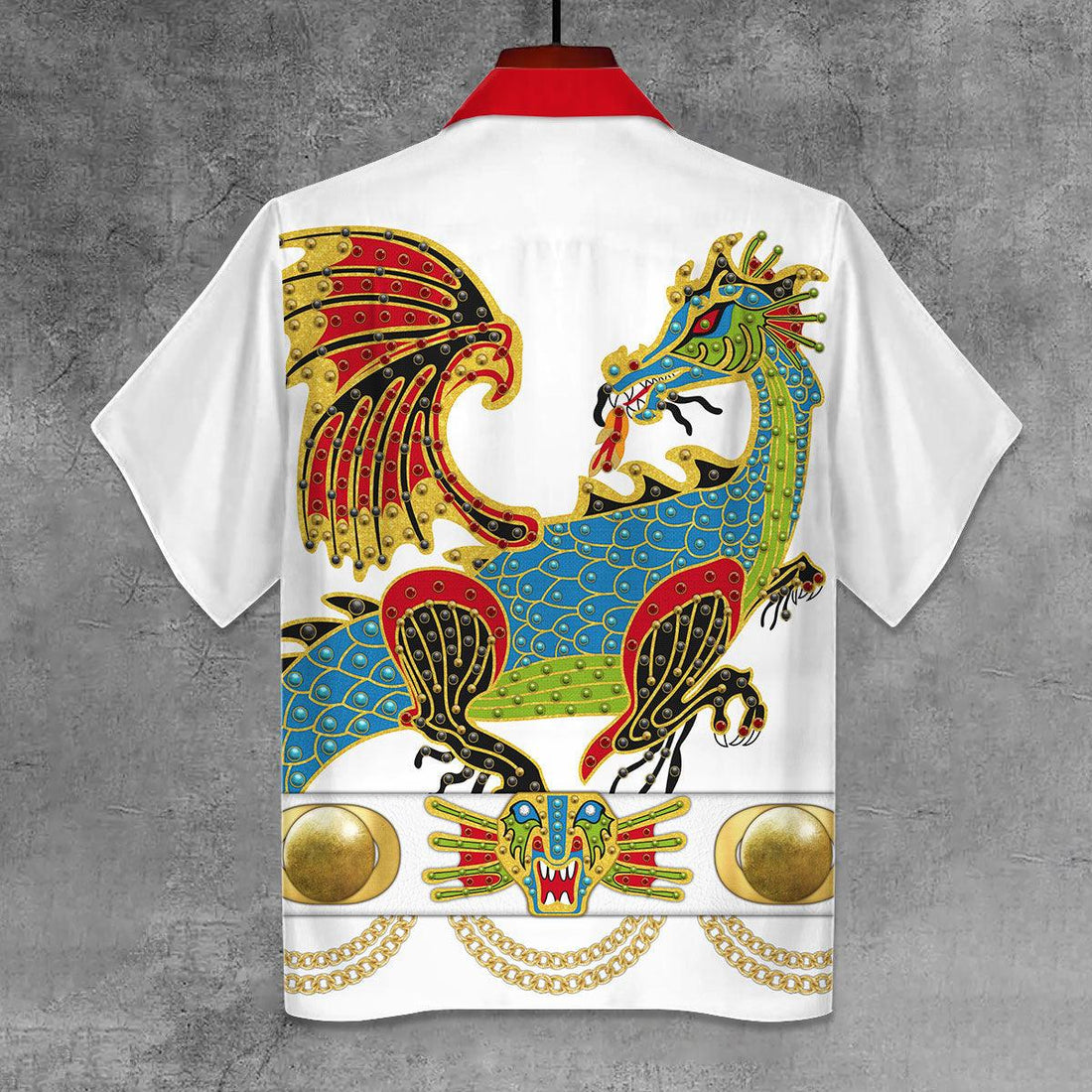CustomsPig Elvis The Dragon Unisex Hawaii Shirt - CustomsPig.com