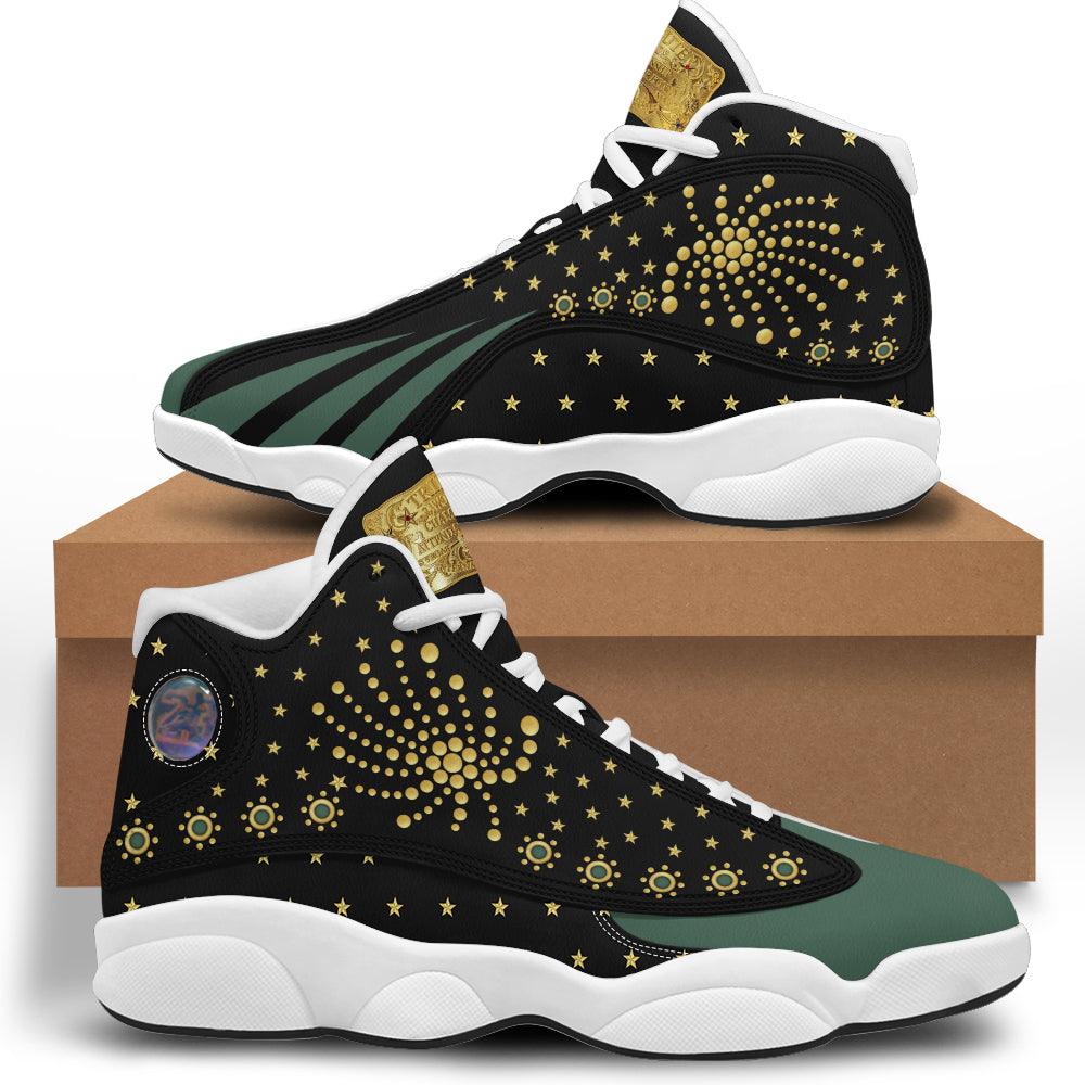 Gearhomie Elvis The Fireworks Unisex AJ13 Shoes White - Gearhomie.com
