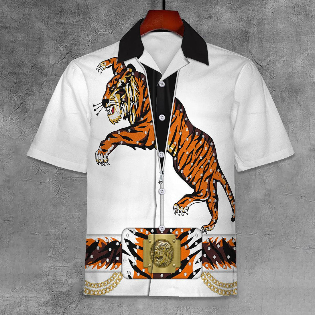 Gearhomie Elvis Tiger Unisex Hawaii Shirt - Gearhomie.com