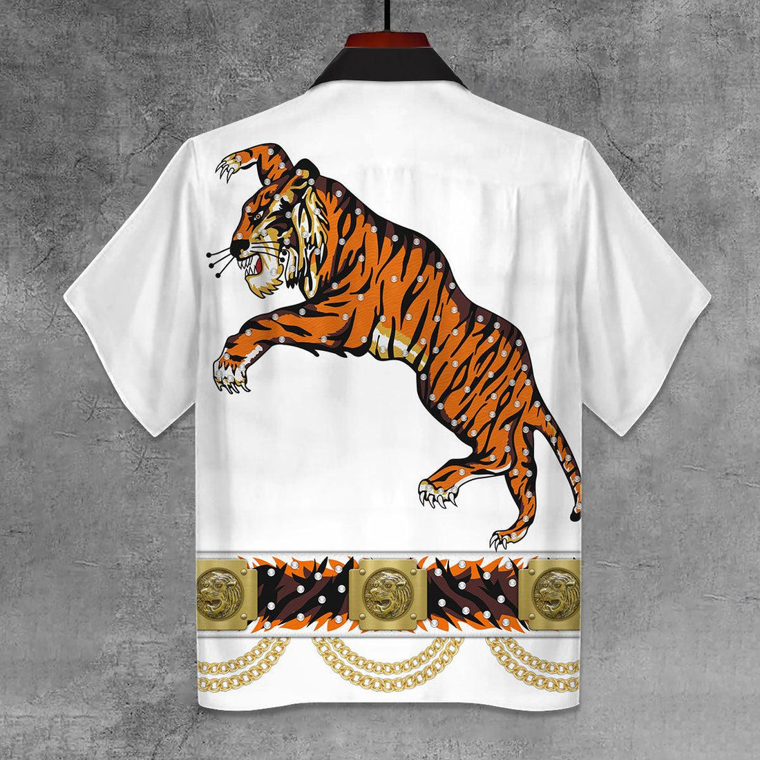 CustomsPig Elvis Tiger Unisex Hawaii Shirt - CustomsPig.com