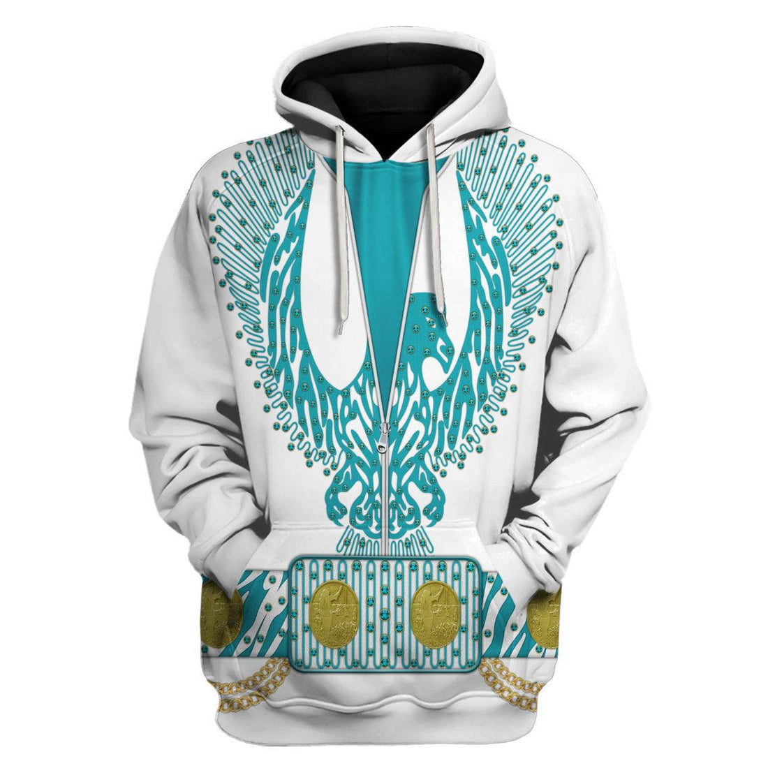 Gearhomie Elvis Turquoise Phoenix Costume Hoodie Sweatshirt T-Shirt Sweatpants - Gearhomie.com