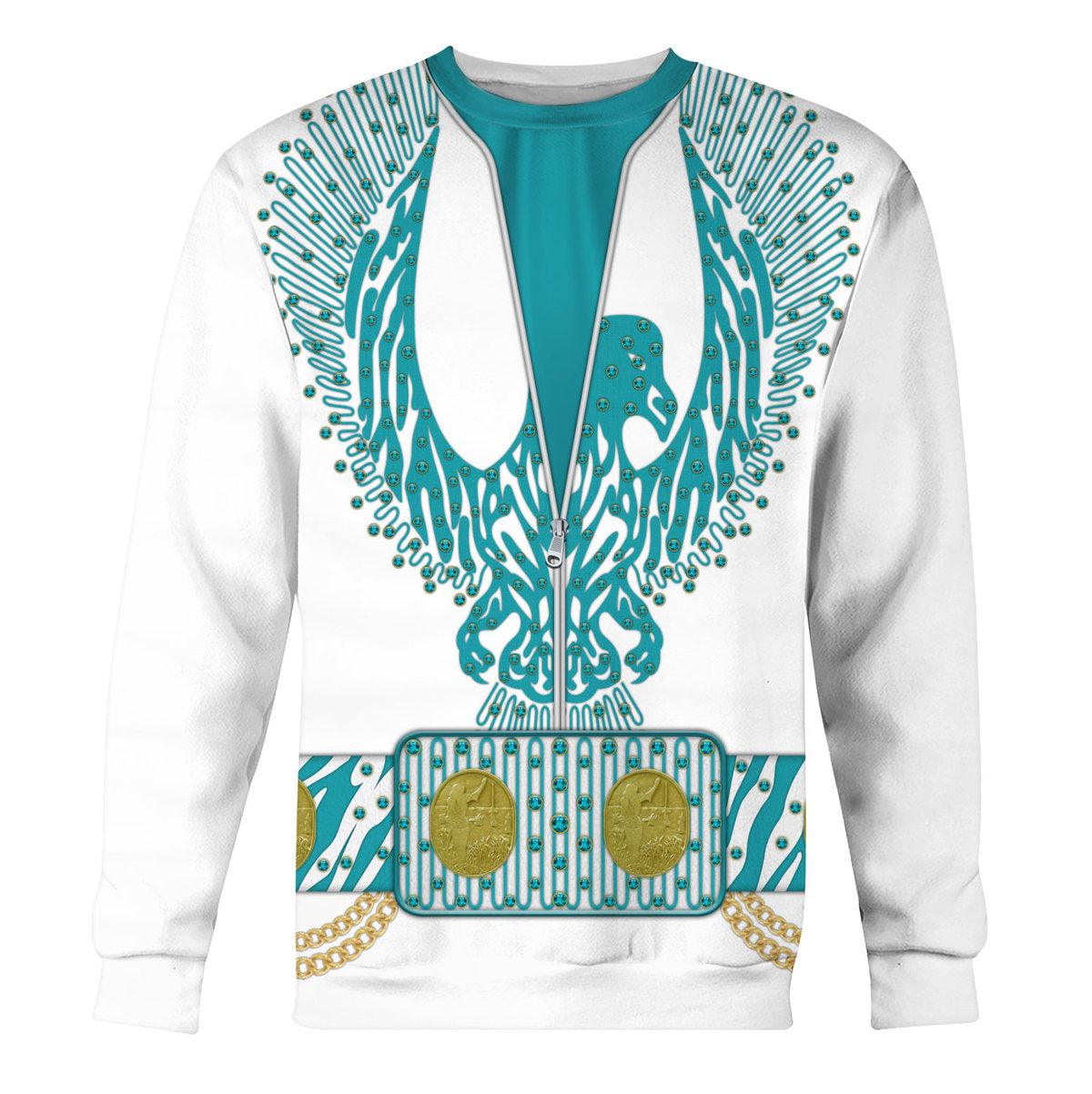 Gearhomie Elvis Turquoise Phoenix Costume Hoodie Sweatshirt T-Shirt Sweatpants - Gearhomie.com