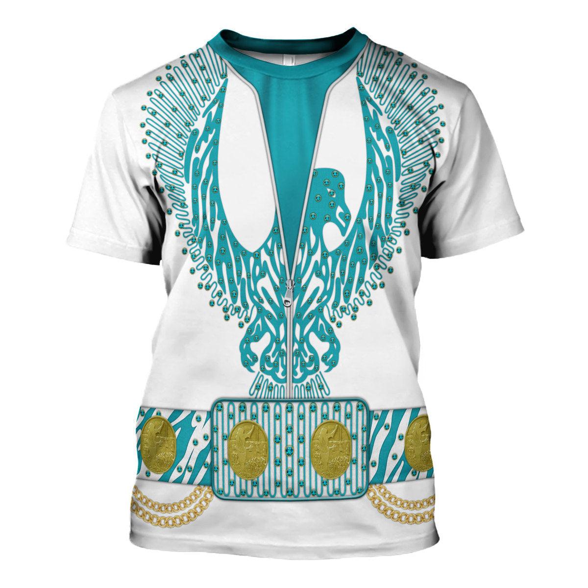 Gearhomie Elvis Turquoise Phoenix Costume Hoodie Sweatshirt T-Shirt Sweatpants - Gearhomie.com