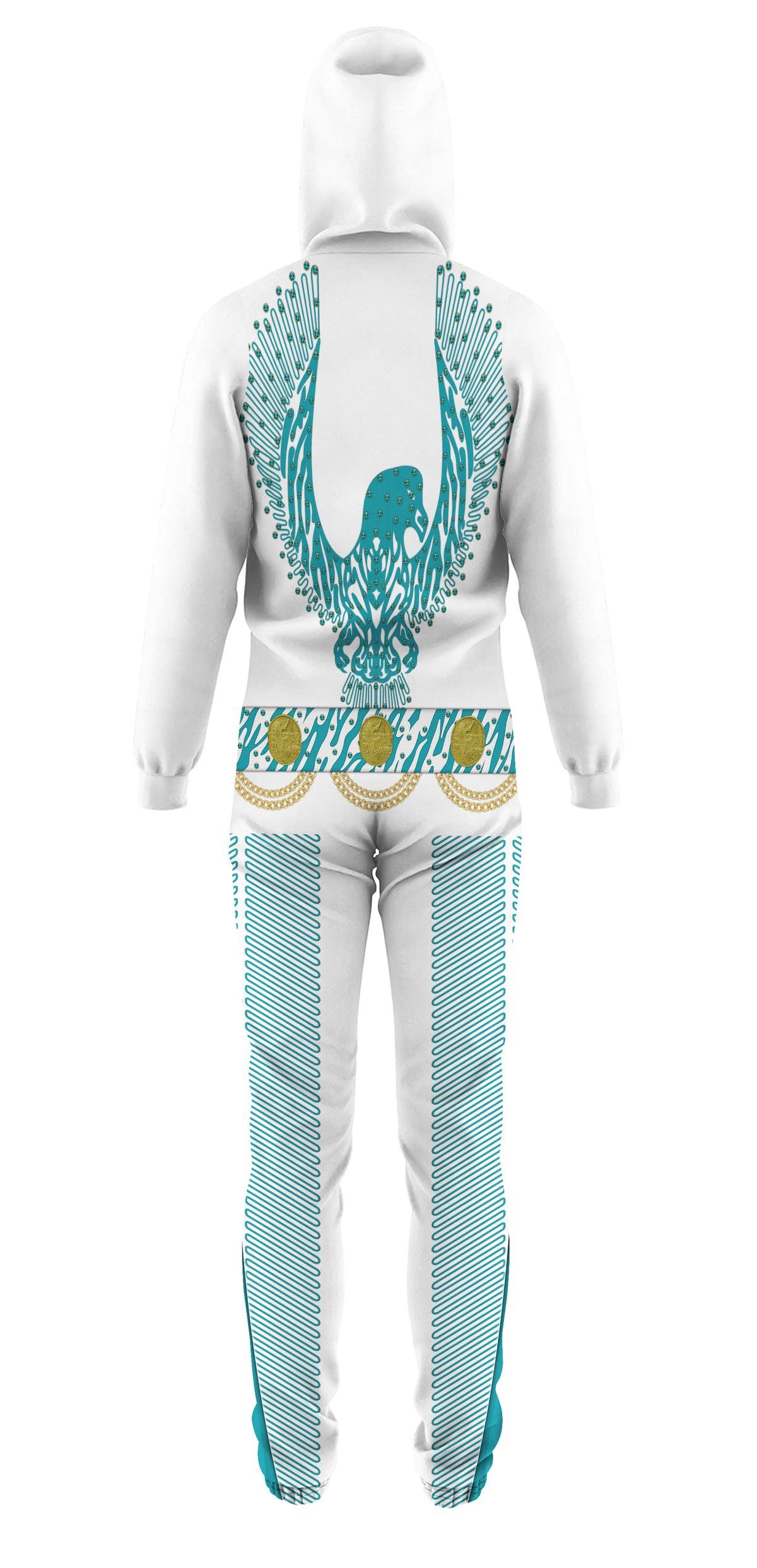 Gearhomie Elvis Turquoise Phoenix jumpsuit Costume - Gearhomie.com