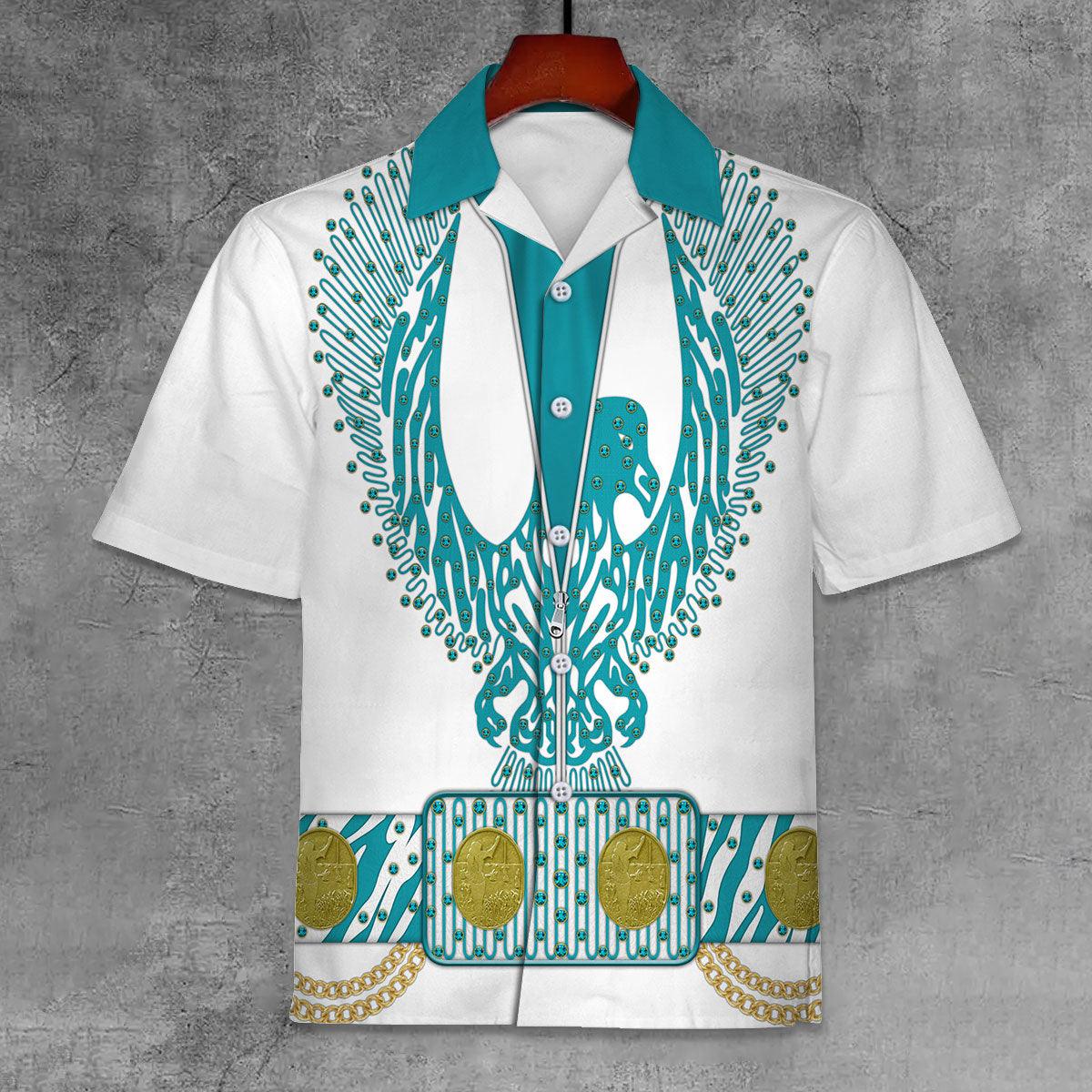 Gearhomie Elvis Turquoise Phoenix Unisex Hawaii Shirt - Gearhomie.com
