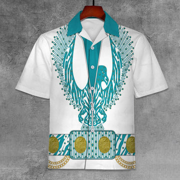 Gearhomie Elvis Turquoise Phoenix Unisex Hawaii Shirt - Gearhomie.com