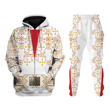 Gearhomie Elvis White Conquistador Costume Hoodie Sweatshirt T-Shirt Sweatpants - Gearhomie.com
