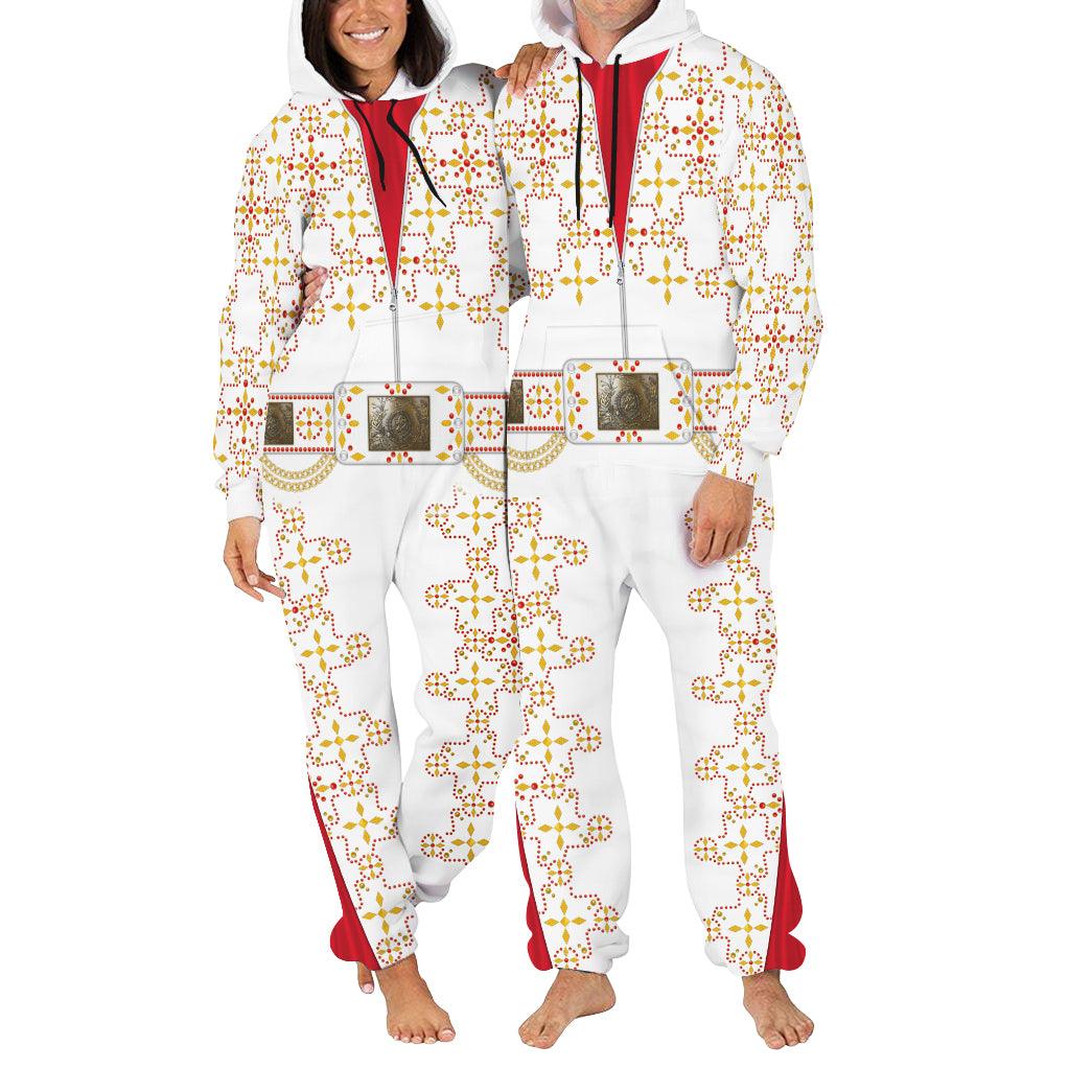 Gearhomie Elvis White Conquistador jumpsuit Costume - Gearhomie.com