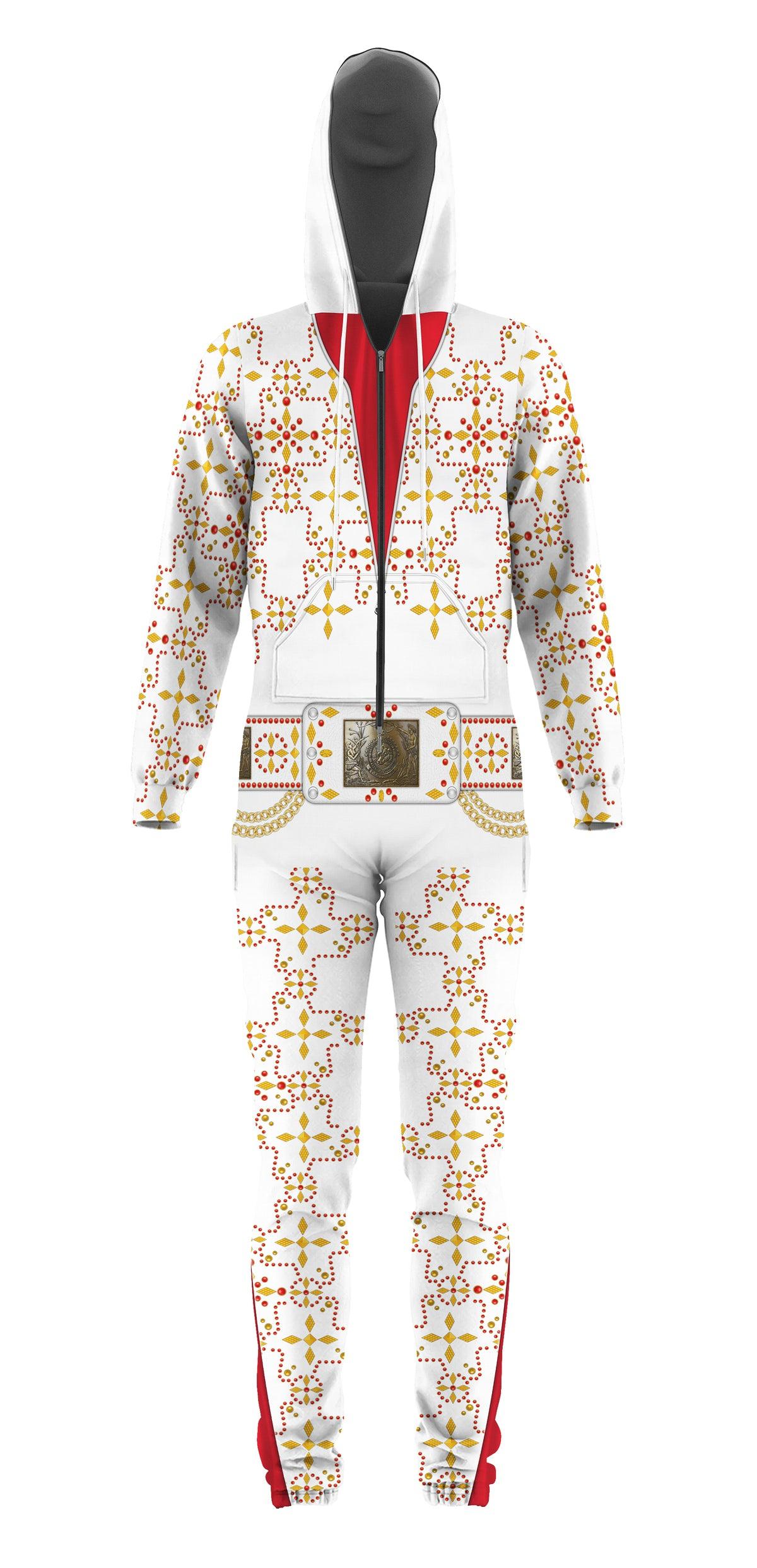 Gearhomie Elvis White Conquistador jumpsuit Costume - Gearhomie.com