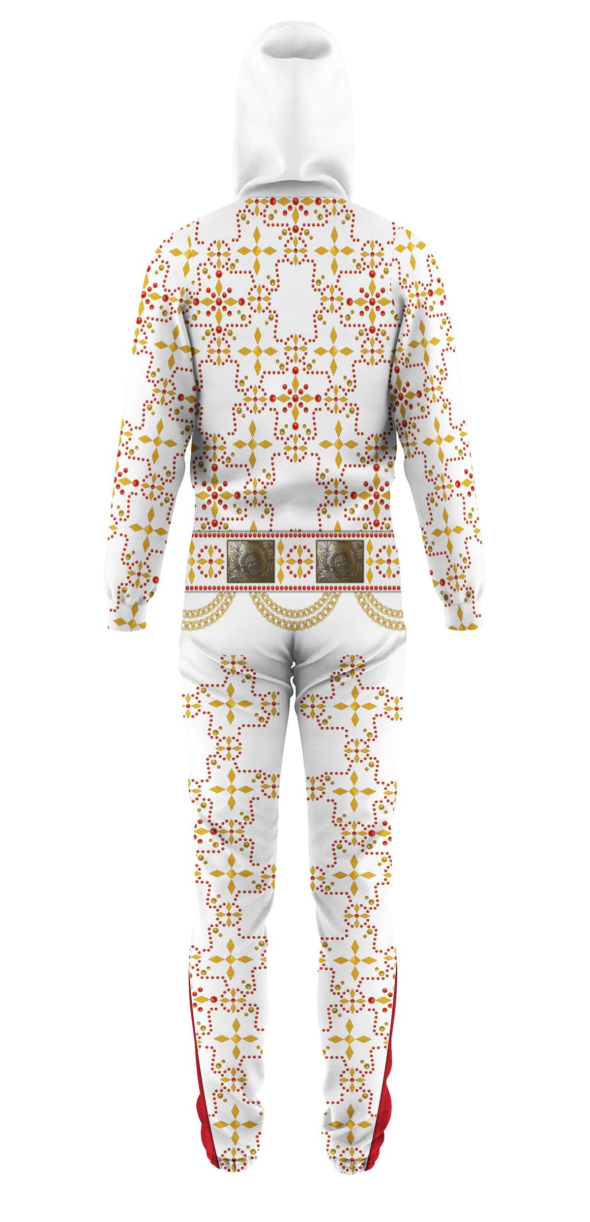 Gearhomie Elvis White Conquistador jumpsuit Costume - Gearhomie.com