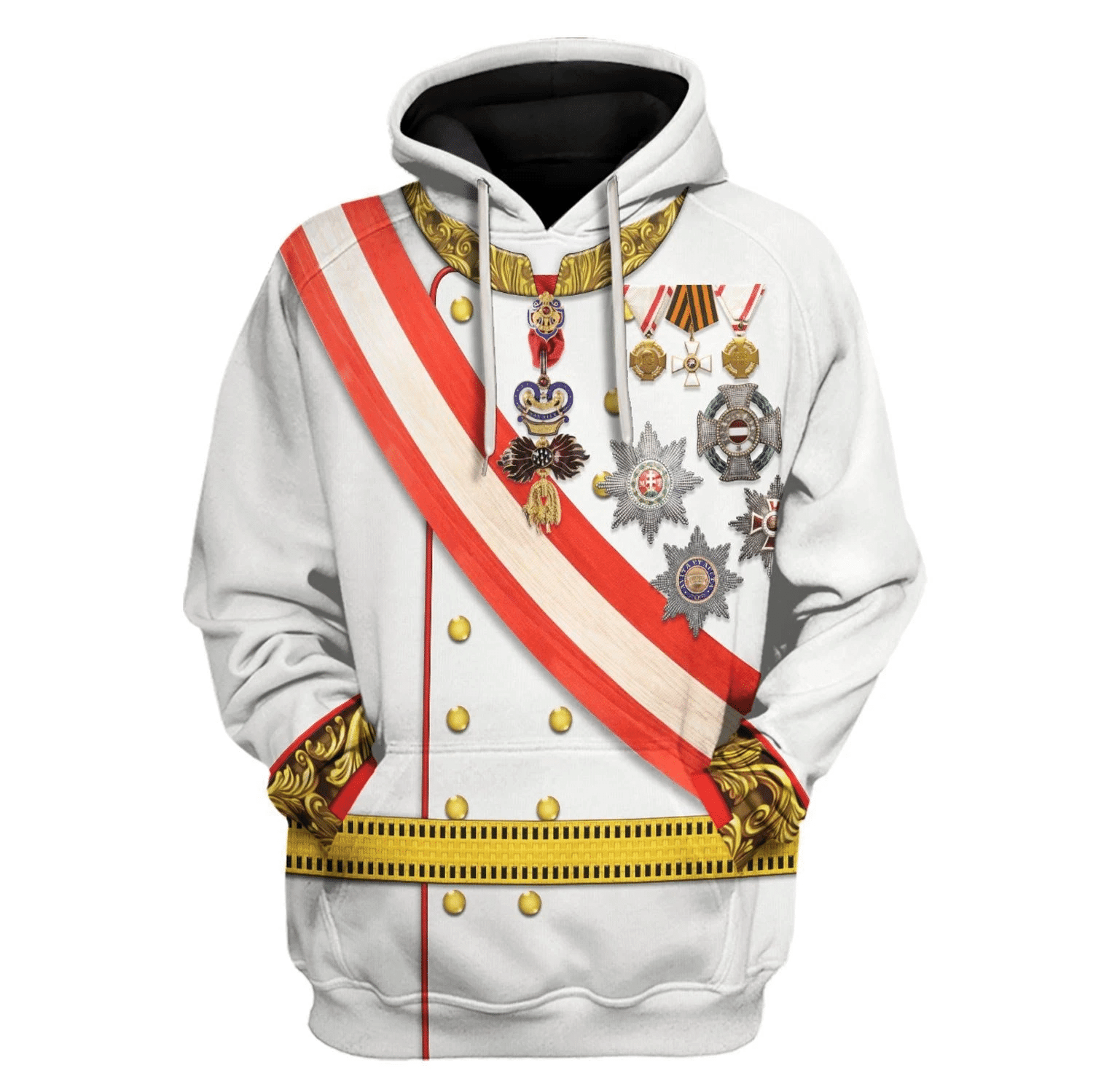 Gearhomie Emperor Franz Joseph I Costume Hoodie Sweatshirt T-Shirt Tracksuit - Gearhomie.com