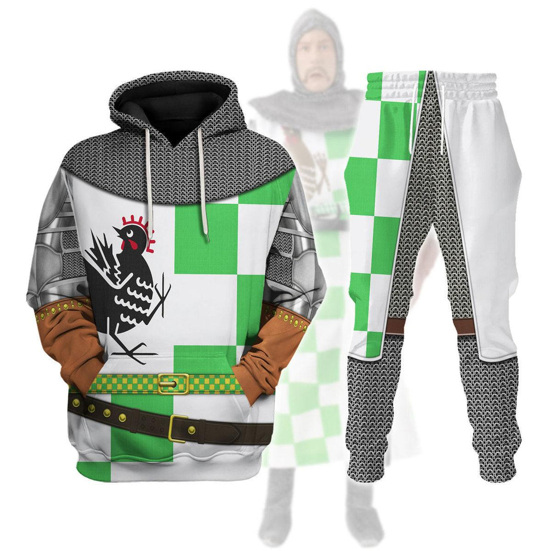 CustomsPig Eric Idle Knight Costume Hoodie Sweatshirt T-Shirt Tracksuit - CustomsPig.com