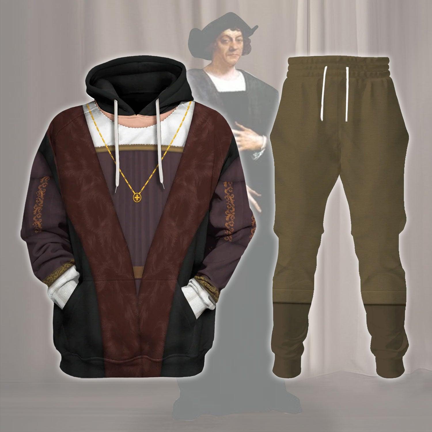 Gearhomie Explorer Christopher Columbus Costume Hoodie Sweatshirt T-Shirt Tracksuit - Gearhomie.com