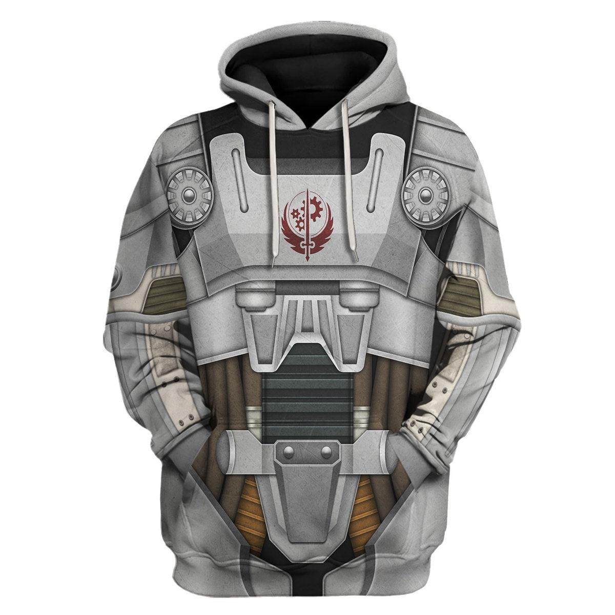 YMskins Fallout T-60 Power Armor TV Series Hoodie Sweatshirt T-Shirt Tracksuit