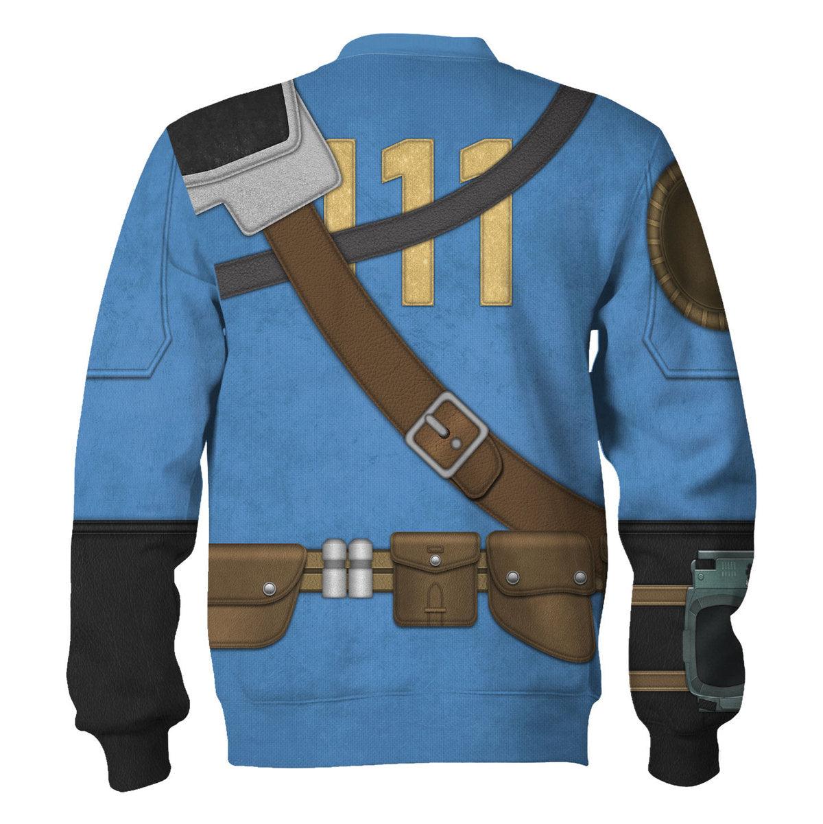 Gearhomie Fallout The Lone Wanderer Cosplay Tracksuit Hoodie Sweatshirt T-Shirt Tracksuit - Gearhomie.com