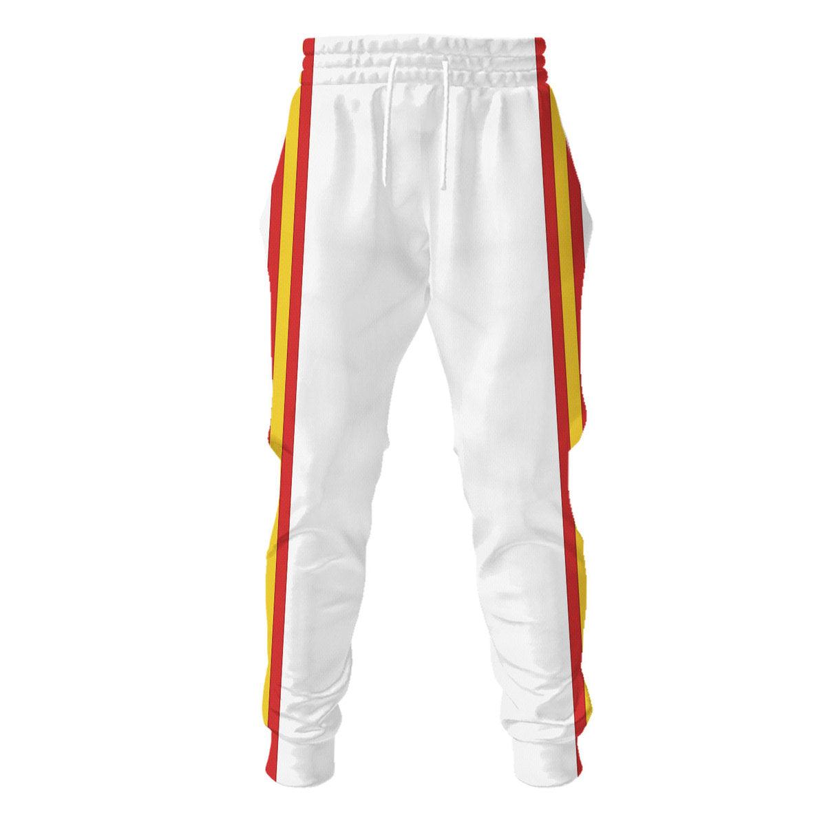 Gearhomie Freddie Mercury Costume Wembley Yellow Hoodie Sweatshirt T-Shirt Tracksuit - Gearhomie.com