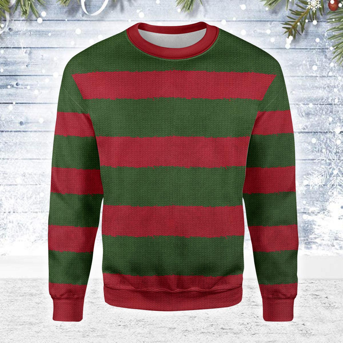 Gearhomie Freddy Krueger Christmas Ugly Sweater - Gearhomie.com