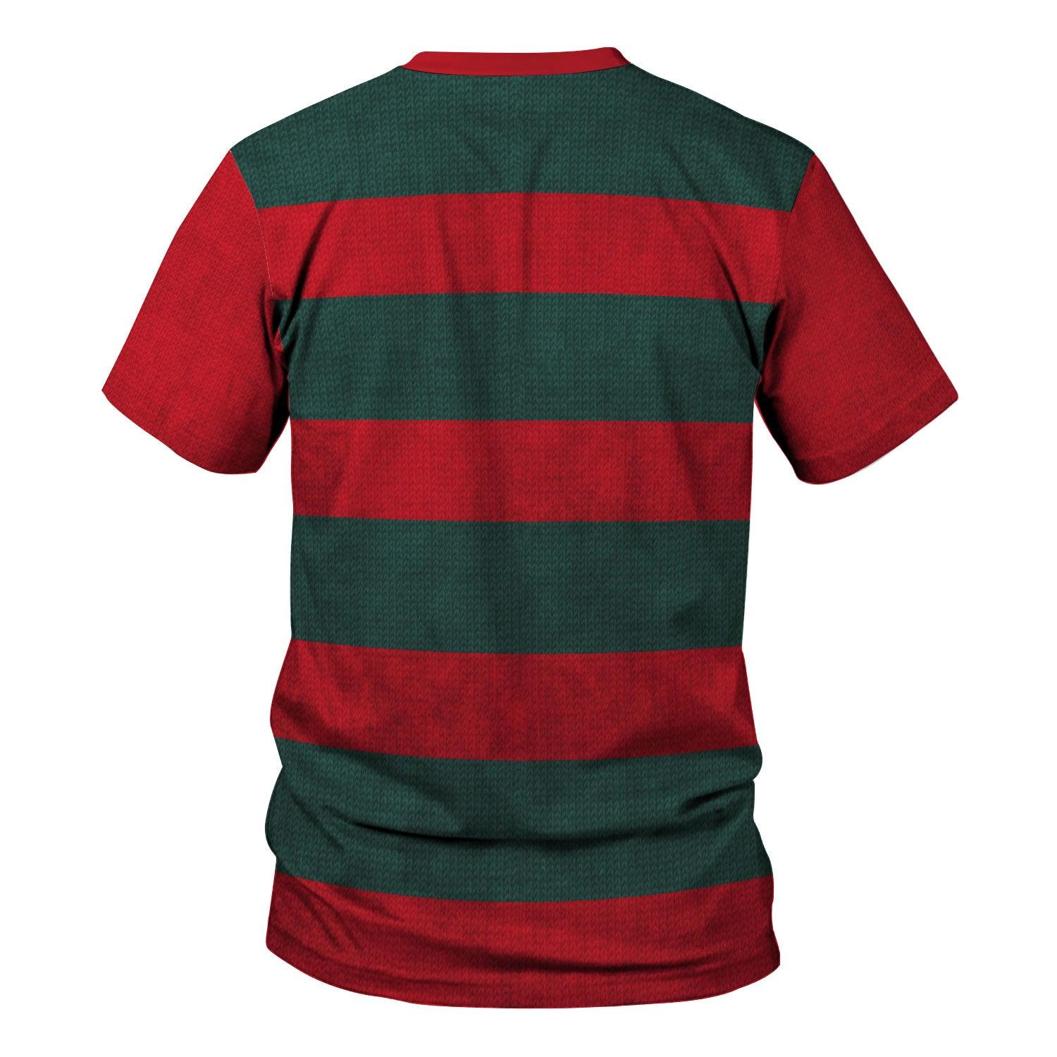 Gearhomie Freddy Krueger Costume Hoodie Sweatshirt T-Shirt Tracksuit - Gearhomie.com