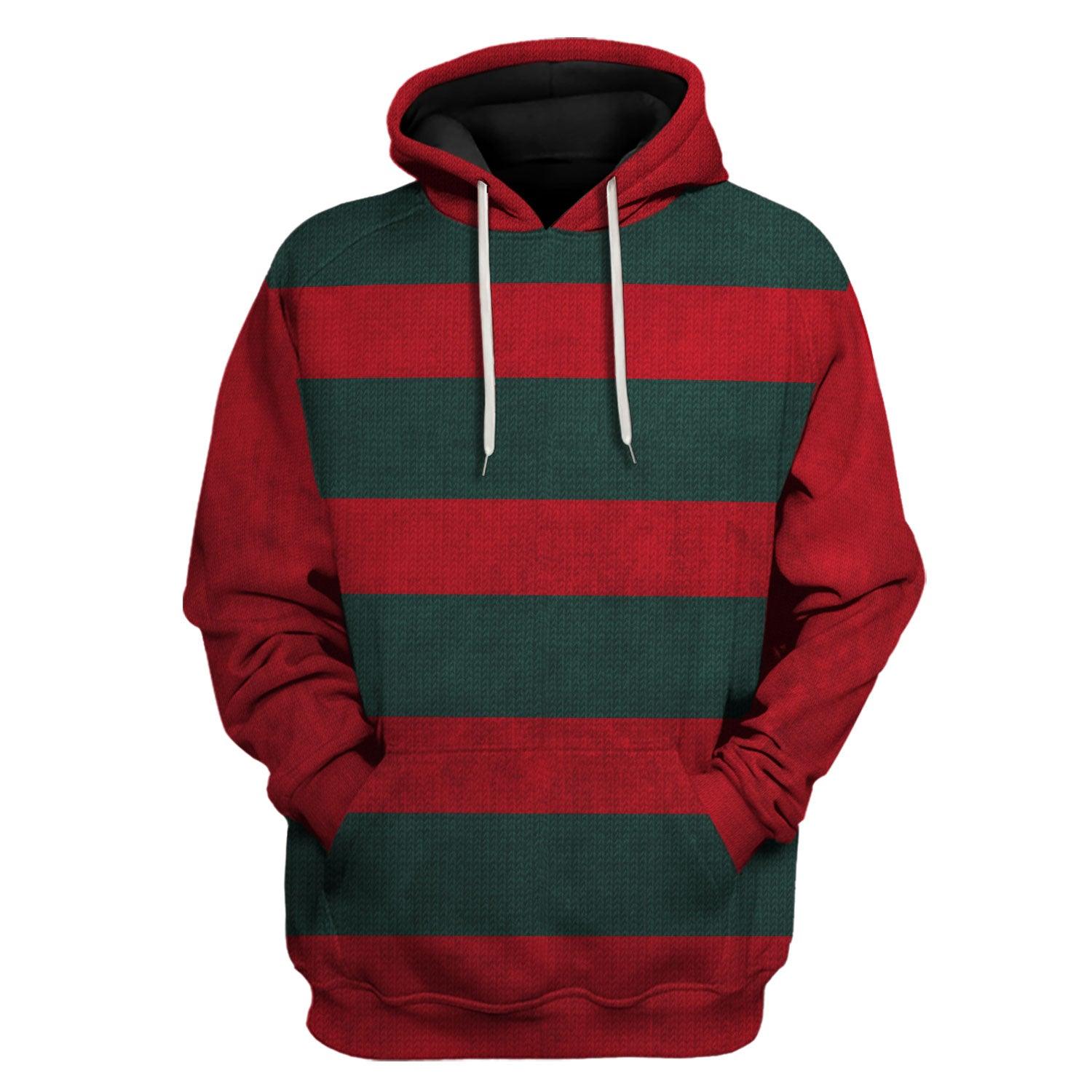 Gearhomie Freddy Krueger Costume Hoodie Sweatshirt T-Shirt Tracksuit - Gearhomie.com