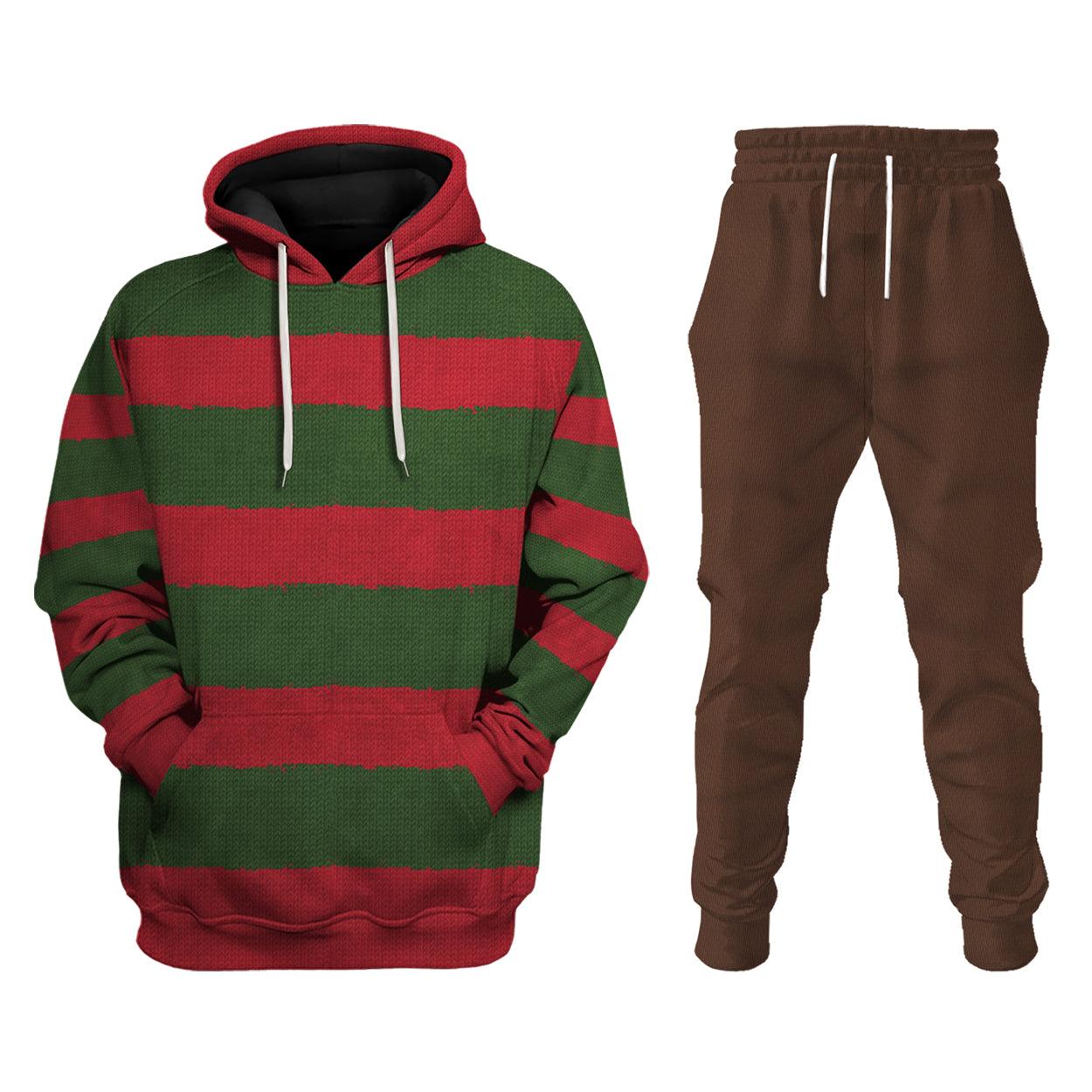 Gearhomie Freddy Krueger Hoodie Sweatshirt T-Shirt Tracksuit - Gearhomie.com
