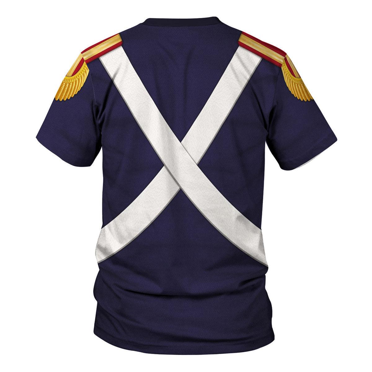Gearhomie French Grenadier-Imperial Guard Infantry (1806-1815) Uniform All Over Print Hoodie Sweatshirt T-Shirt Tracksuit - DucG