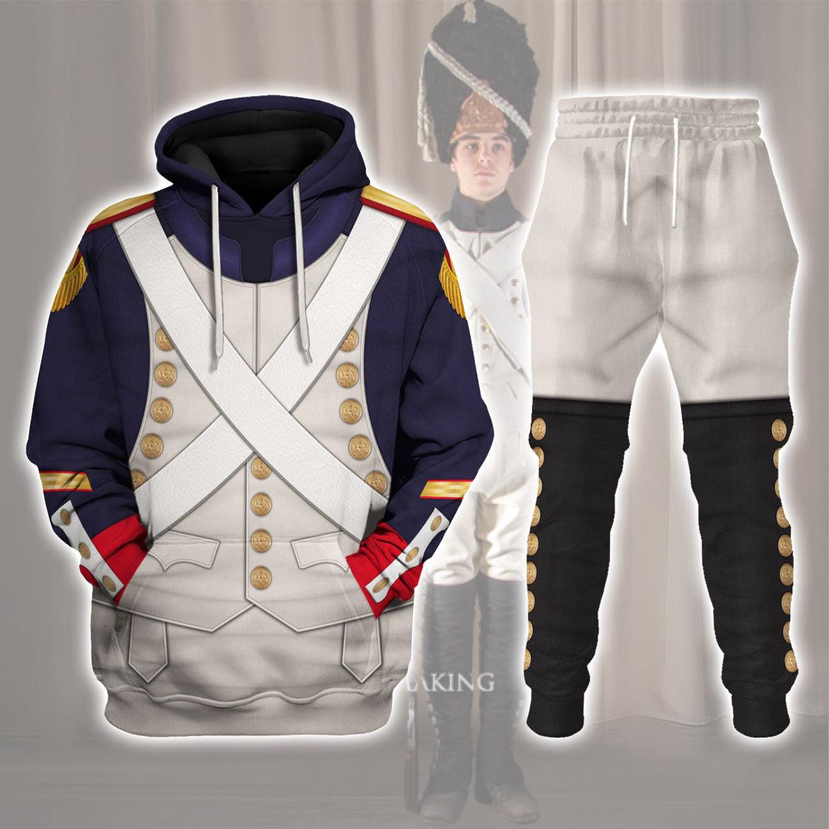 CustomsPig French Grenadier-Imperial Guard Infantry (1806-1815) Uniform All Over Print Hoodie Sweatshirt T-Shirt Tracksuit - DucG