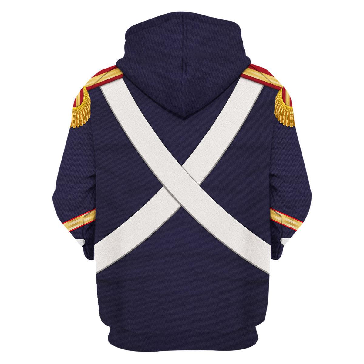 CustomsPig French Grenadier-Imperial Guard Infantry (1806-1815) Uniform All Over Print Hoodie Sweatshirt T-Shirt Tracksuit - DucG
