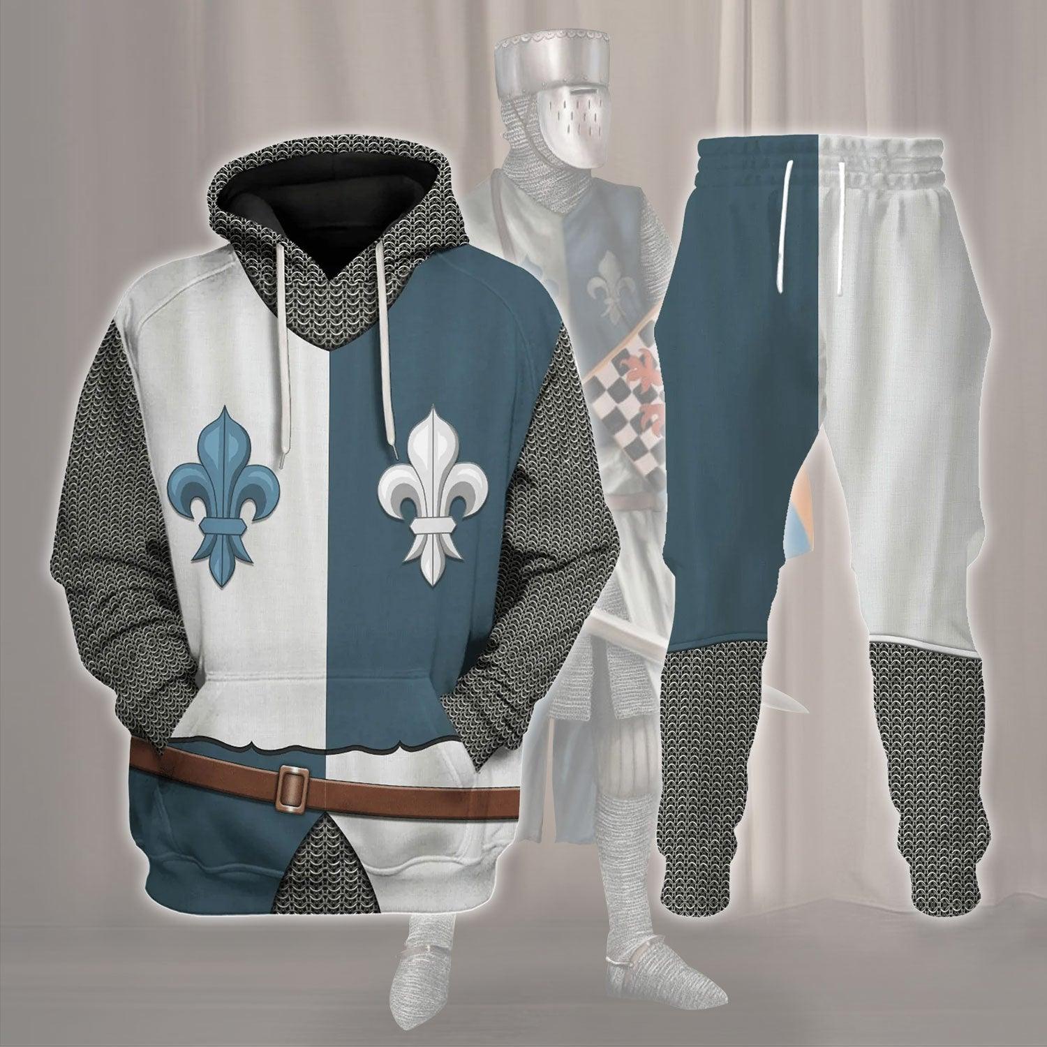 Gearhomie French Knight Costume Hoodie Sweatshirt T-Shirt Tracksuit - Gearhomie.com