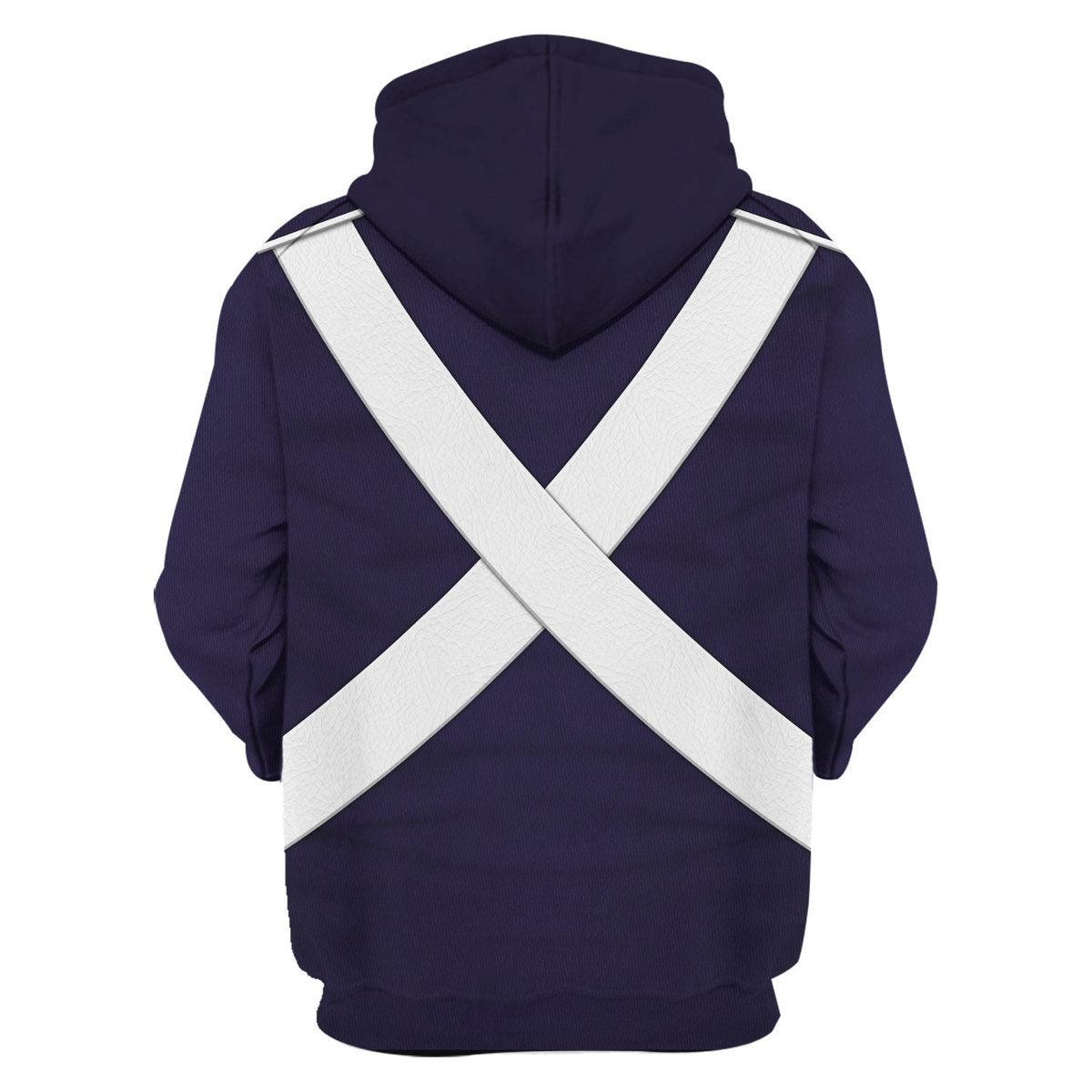 Gearhomie French Light Infantry-1812-1815 Uniform All Over Print Hoodie Sweatshirt T-Shirt Tracksuit - DucG