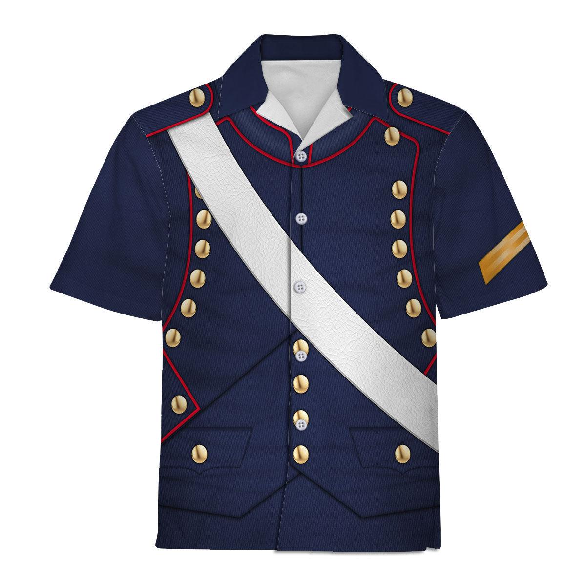 Gearhomie French Line Artillery-1806 Uniform All Over Print Hoodie Sweatshirt T-Shirt Tracksuit - DucG