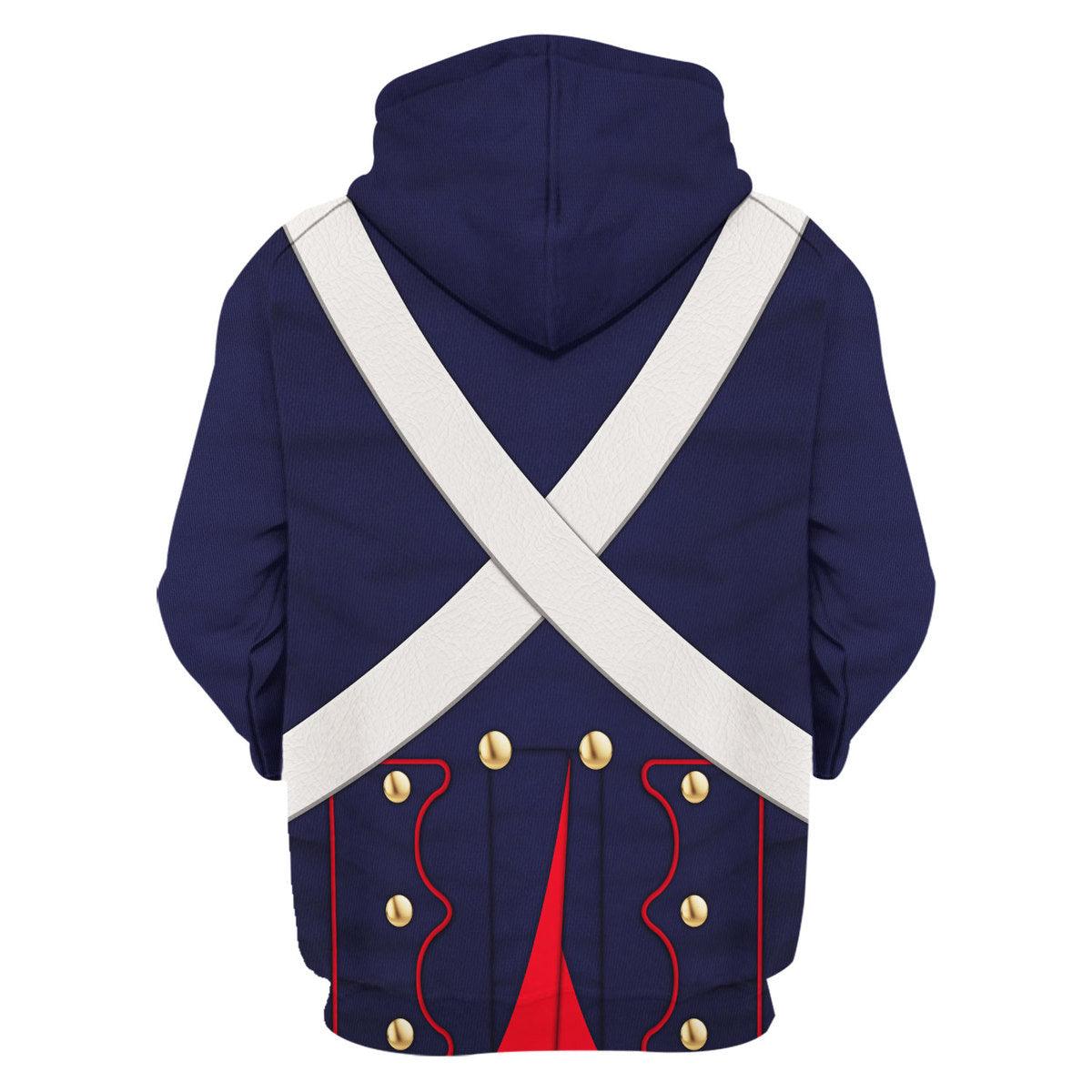 Gearhomie French Line Foot Artillery-1812-1815 Uniform All Over Print Hoodie Sweatshirt T-Shirt Tracksuit - DucG