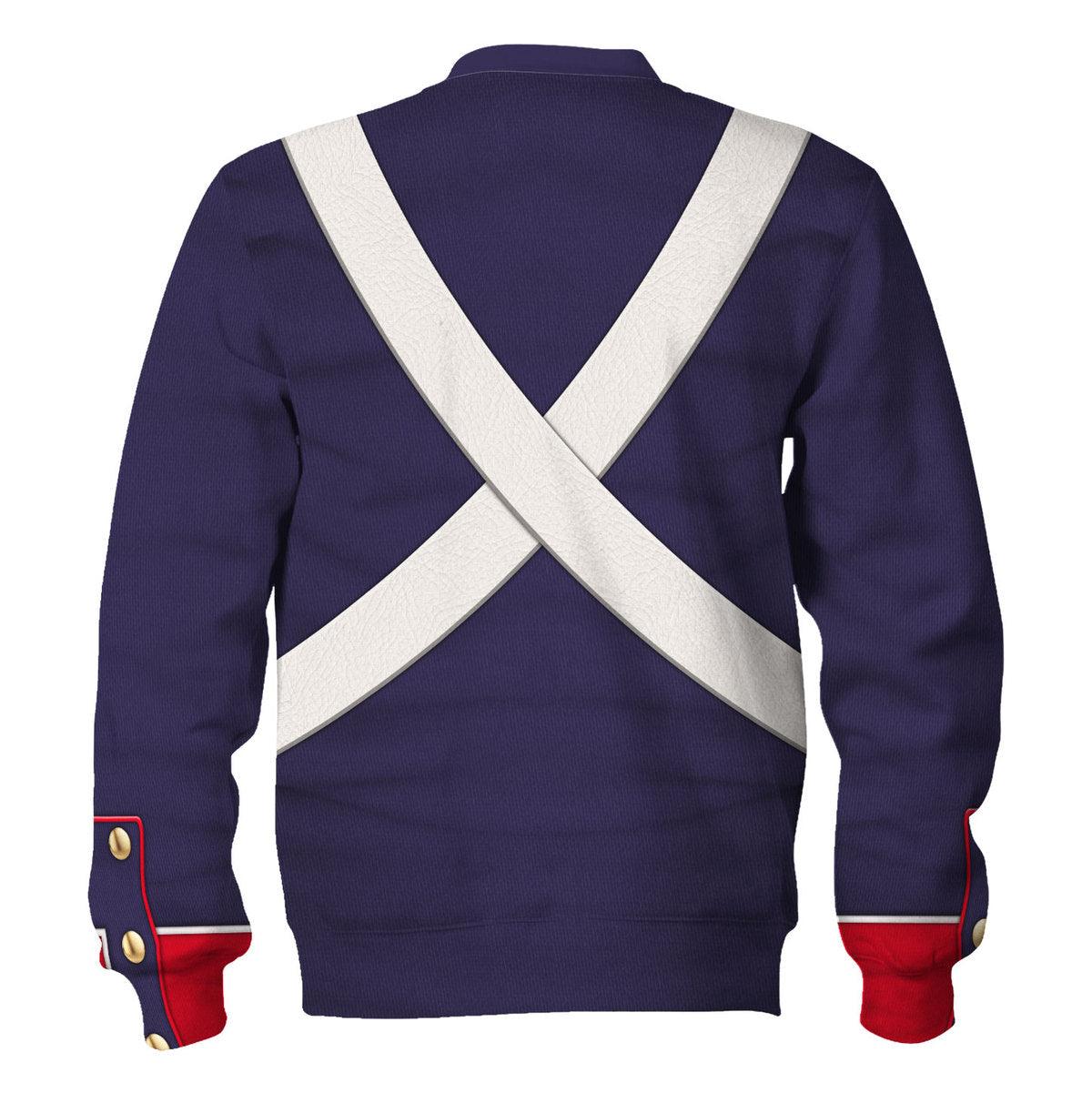 Gearhomie French Line Infantry 1796-1806 Uniform All Over Print Hoodie Sweatshirt T-Shirt Tracksuit - DucG