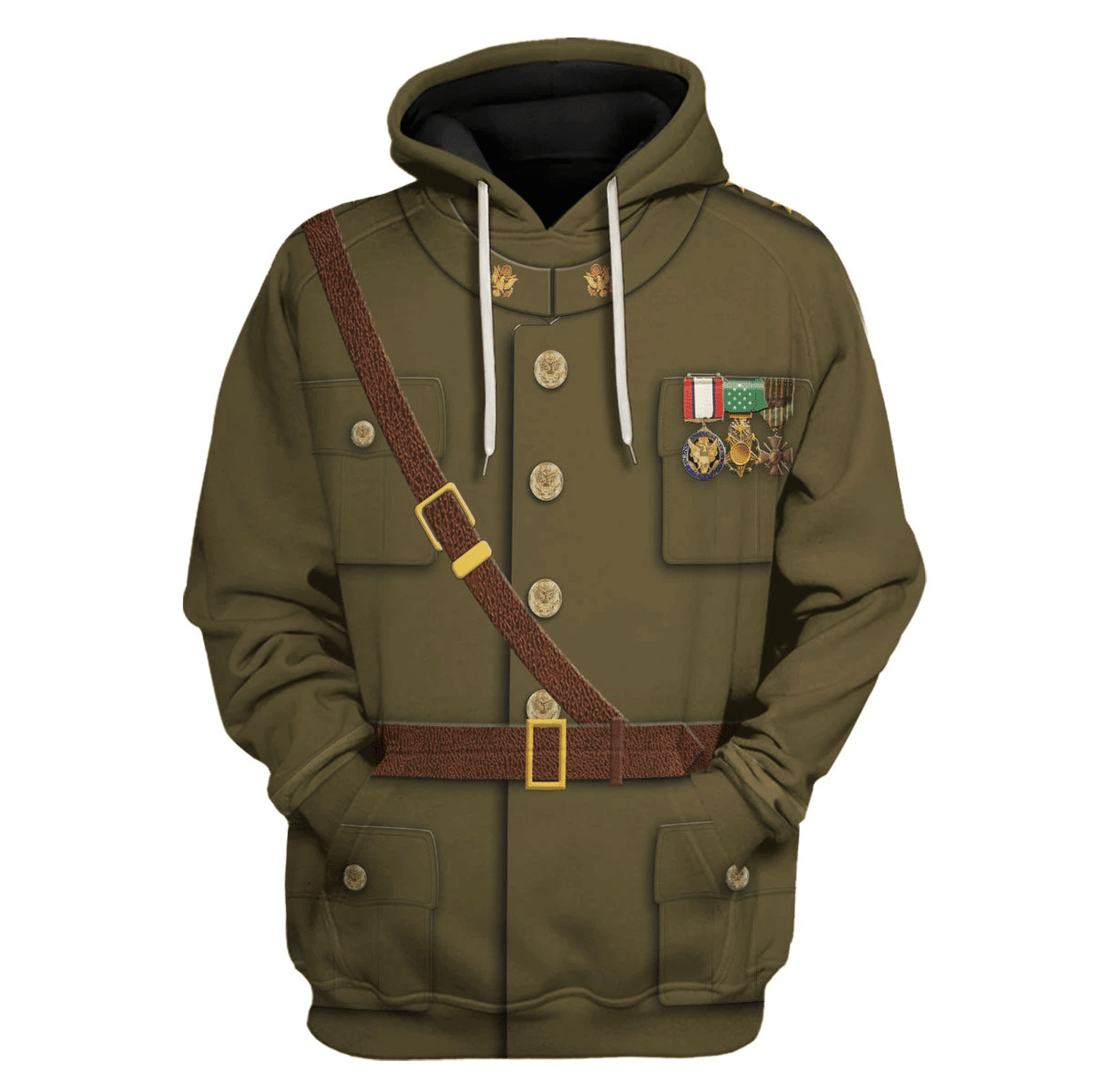 Gearhomie General John J. Jack Pershing Costume Hoodie Sweatshirt T-Shirt Tracksuit - Gearhomie.com