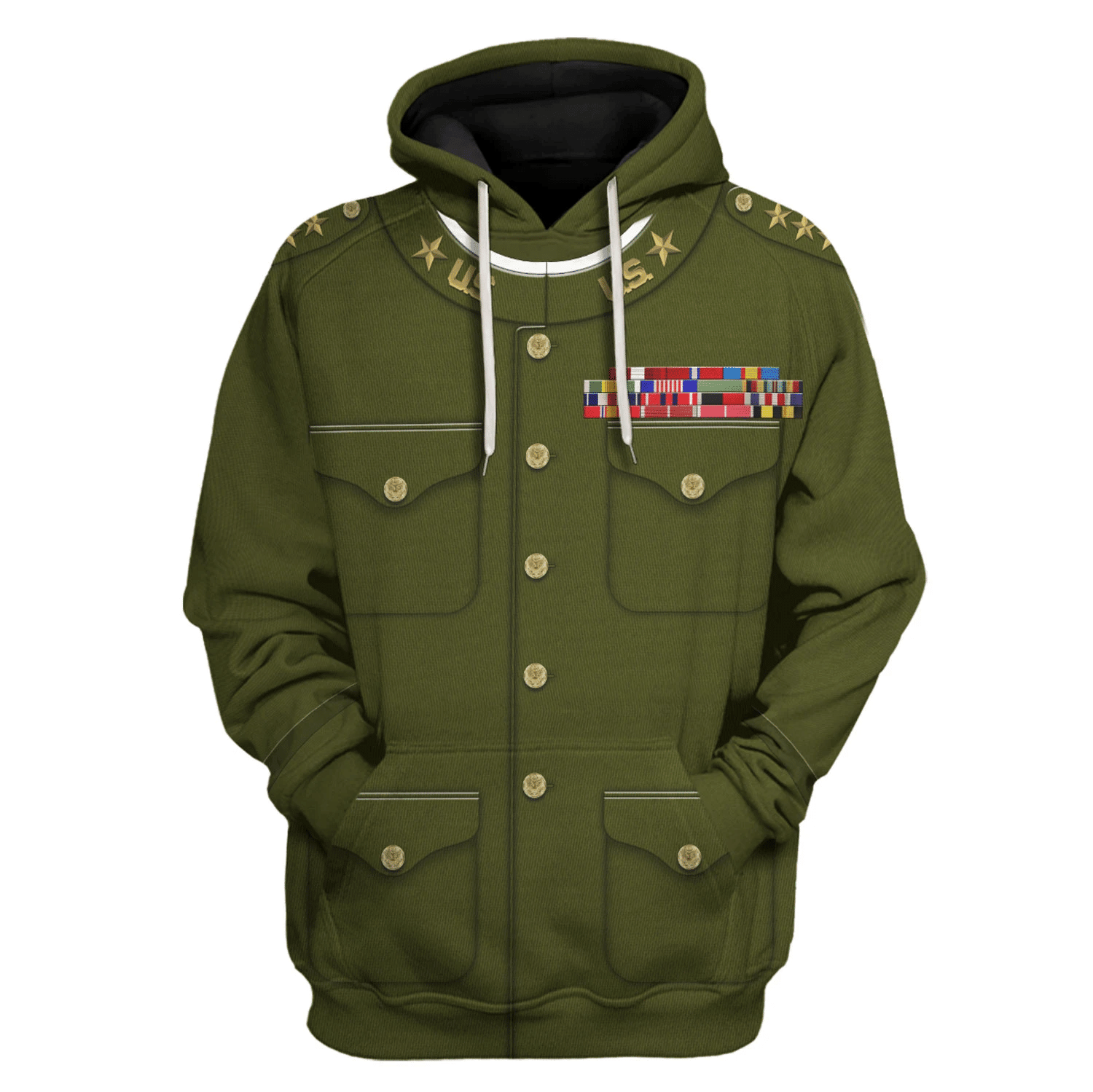 Gearhomie General Peyton C. March Costume Hoodie Sweatshirt T-Shirt Tracksuit - Gearhomie.com