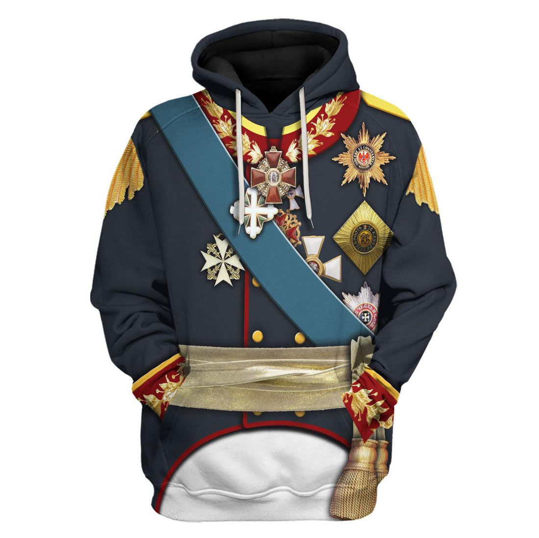 Gearhomie General Prince Pyotr Bagration - Napoleonic War Costume Hoodie Sweatshirt T-Shirt Tracksuit - Gearhomie.com