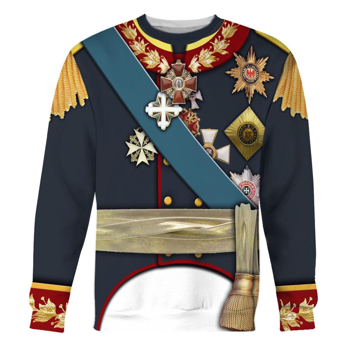 Gearhomie General Prince Pyotr Bagration - Napoleonic War Costume Hoodie Sweatshirt T-Shirt Tracksuit - Gearhomie.com