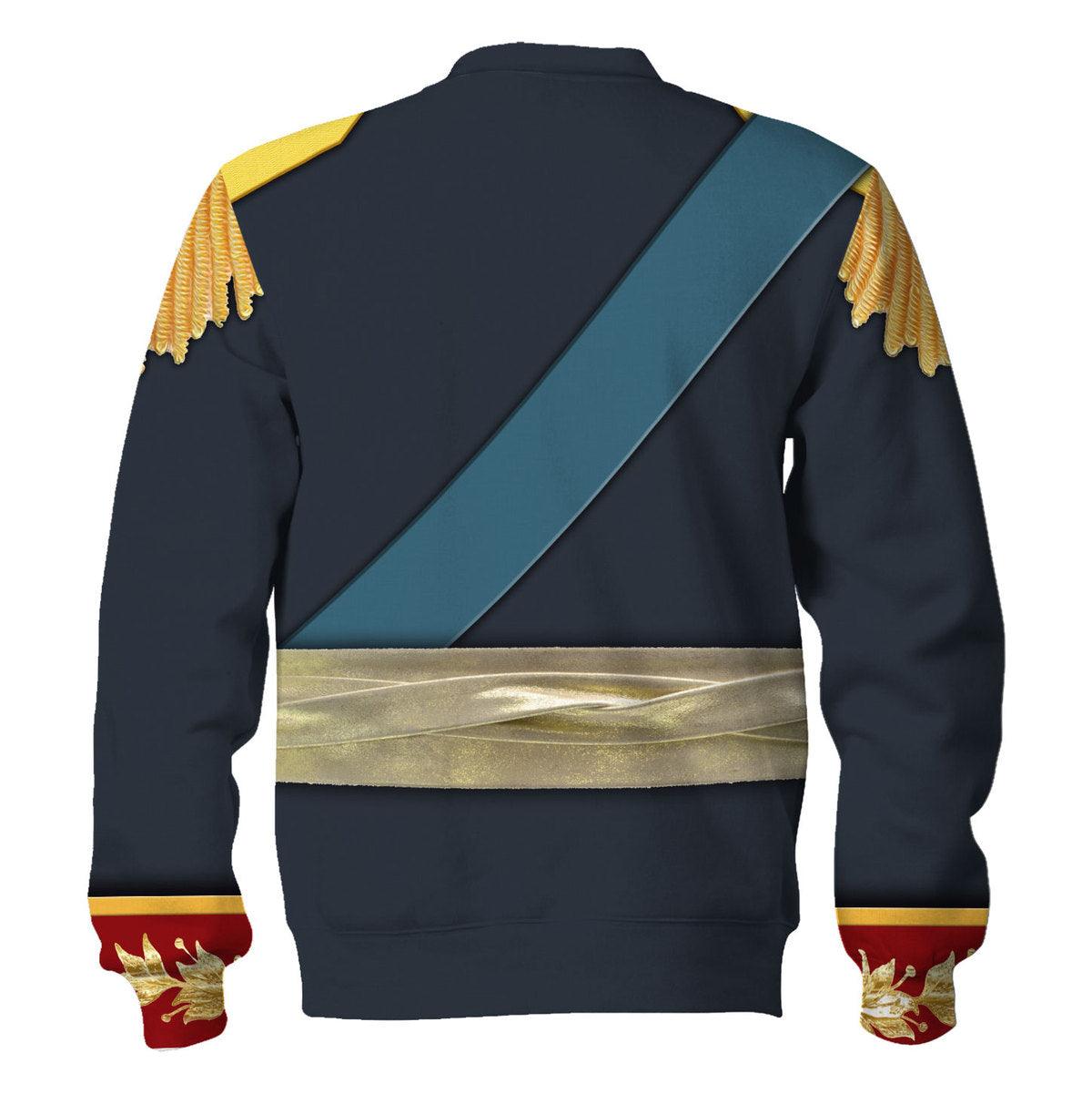 Gearhomie General Prince Pyotr Bagration - Napoleonic War Costume Hoodie Sweatshirt T-Shirt Tracksuit - Gearhomie.com