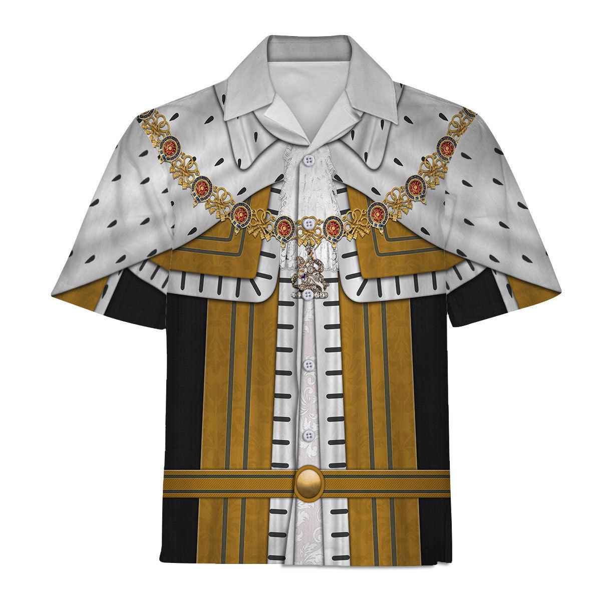 Gearhomie George II of England Costume Hoodie Sweatshirt T-Shirt Tracksuit - Gearhomie.com