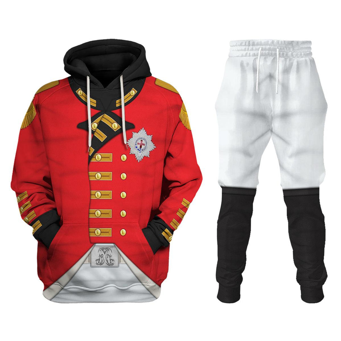 Gearhomie George III of England Uniform Costume Hoodie Sweatshirt T-Shirt Tracksuit - Gearhomie.com