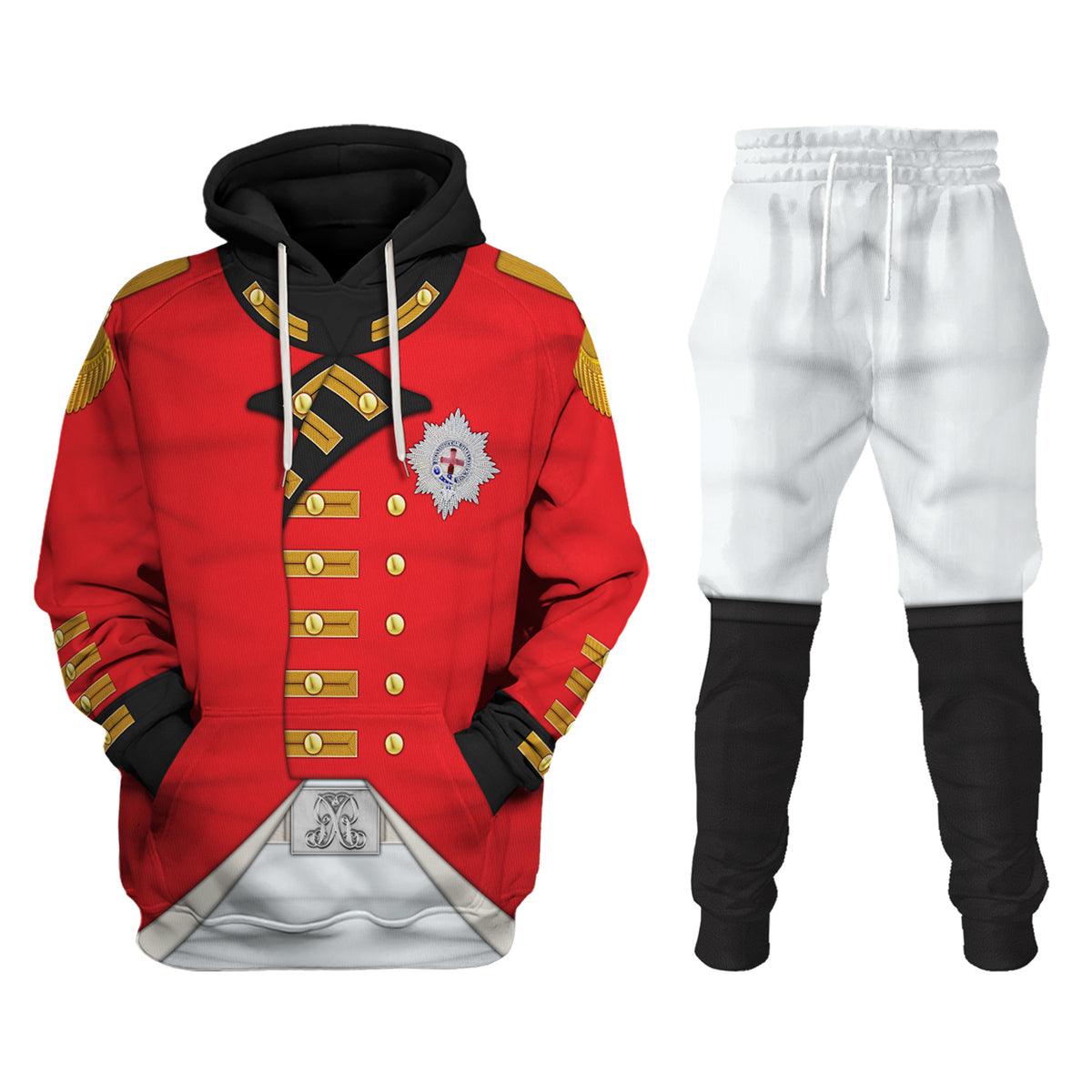 Gearhomie George III of England Uniform Costume Hoodie Sweatshirt T-Shirt Tracksuit - Gearhomie.com