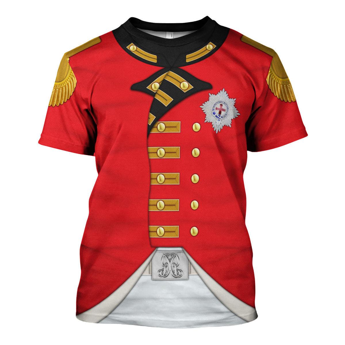 Gearhomie George III of England Uniform Costume Hoodie Sweatshirt T-Shirt Tracksuit - Gearhomie.com